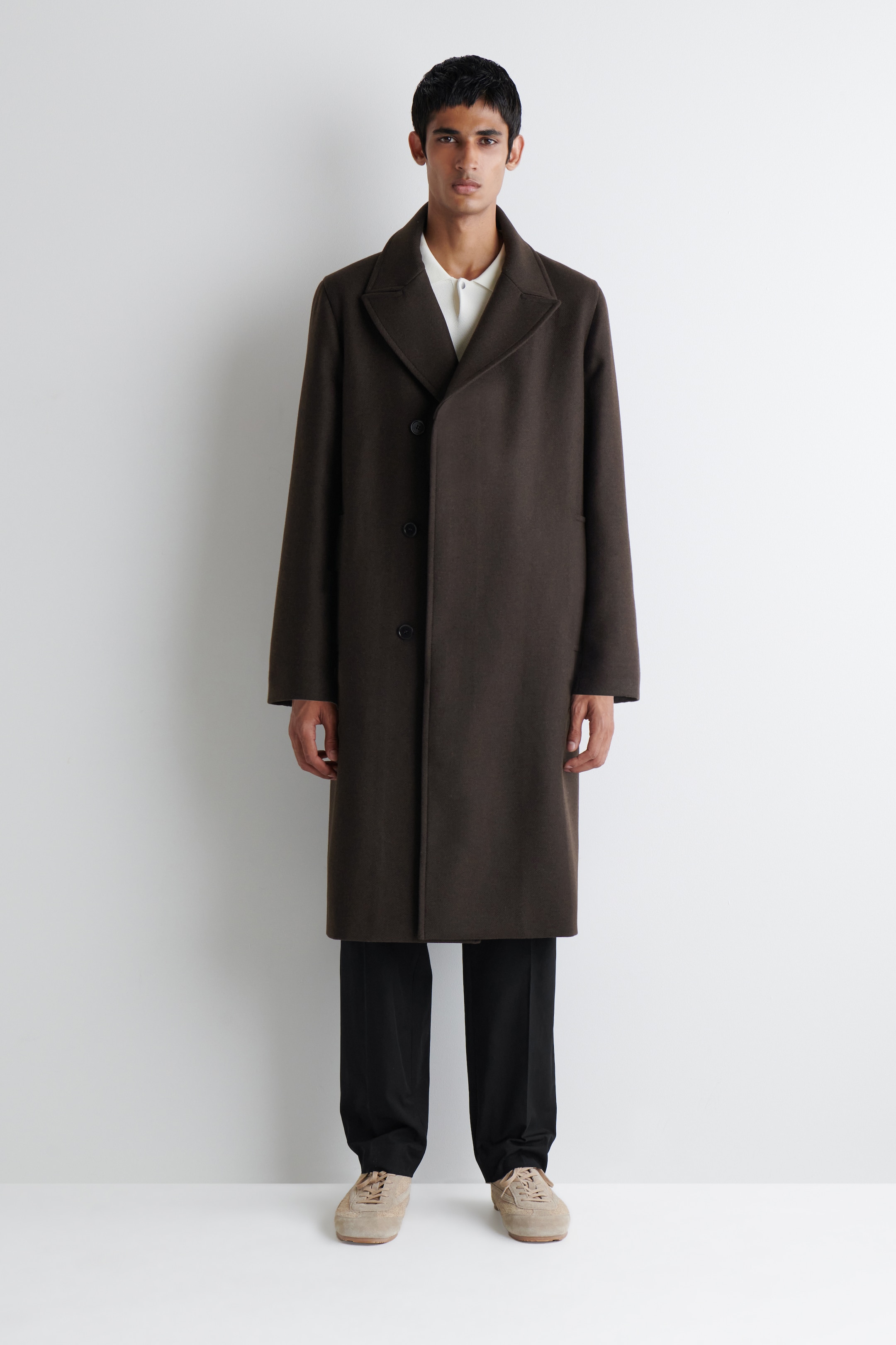 Agrandir l'image: BASKETS MINIMALISTES EN DAIM - CAPPUCCINO - HOMME | H&M CH 1