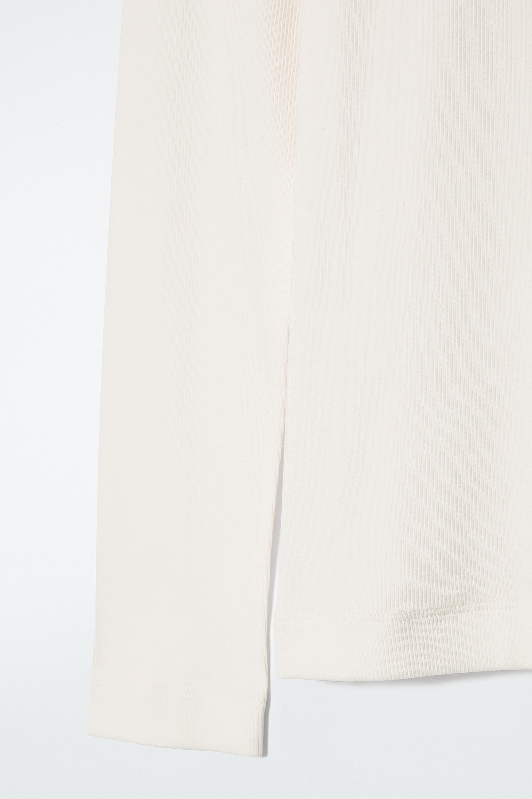 Agrandir l'image: TOP MANCHES LONGUES JERSEY CÔTELÉ - BLANC - FEMME | H&M FR 5
