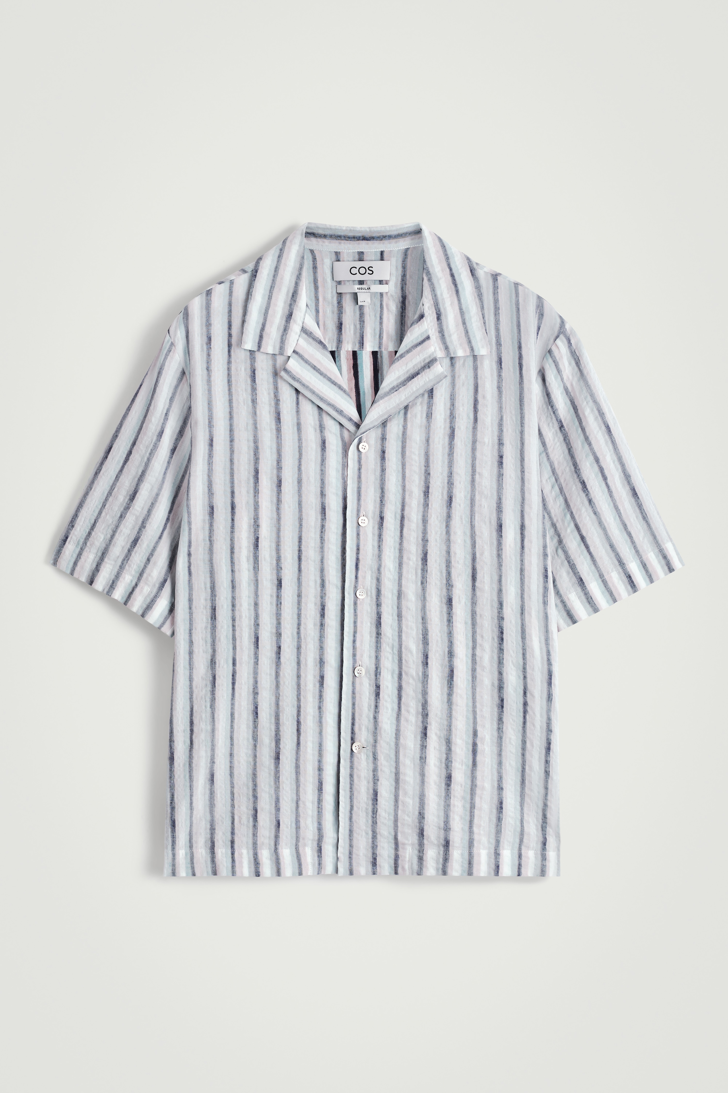 STRIPED RESORT SHIRT - BROWN / STRIPED