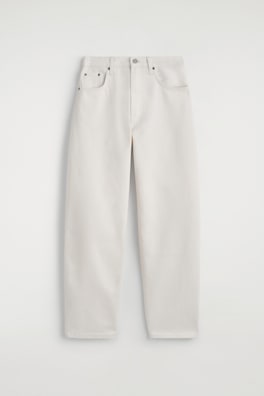 BAY BARREL-LEG JEANS — WHITE 6