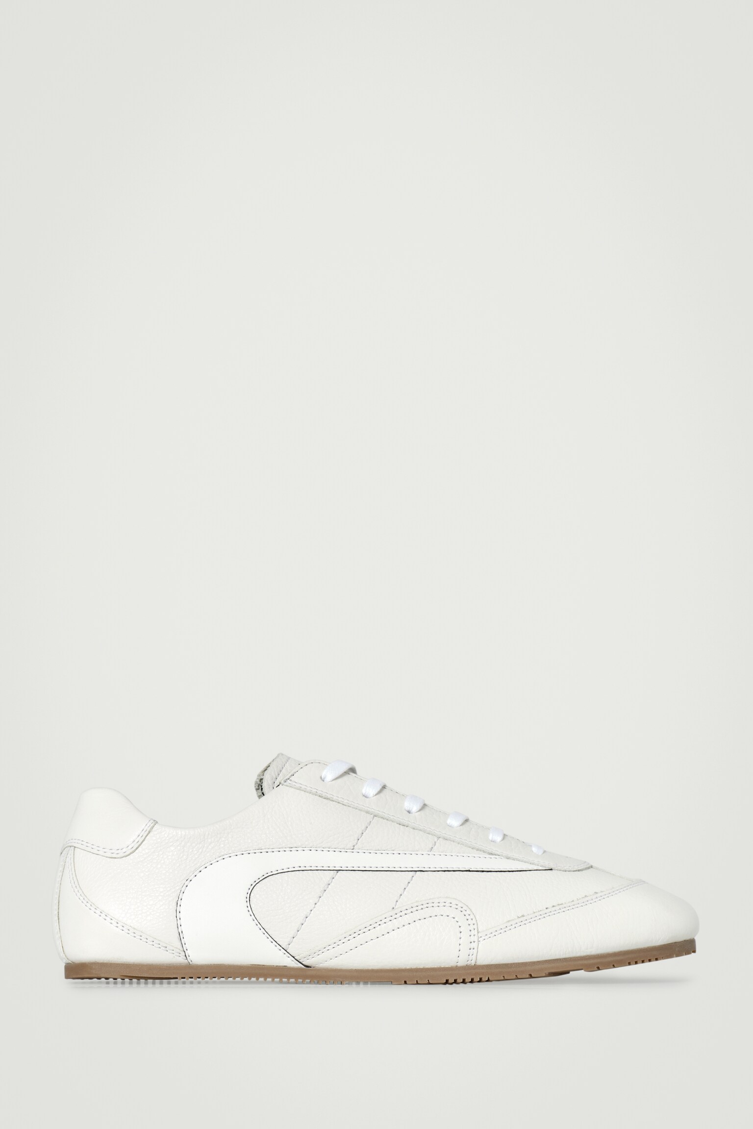BASKETS MINIMALISTES EN CUIR - CRAIE - 2