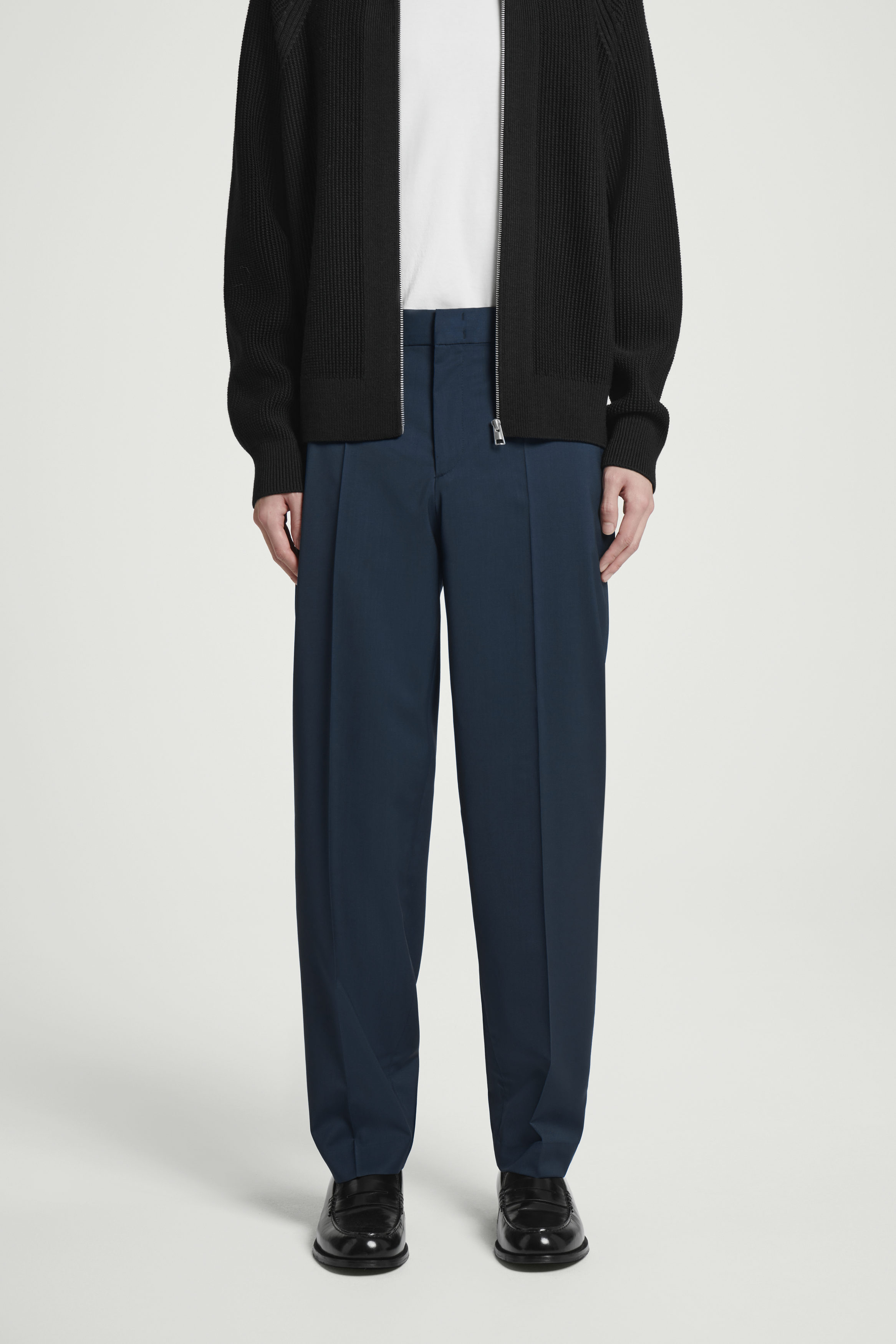 【タグ付き】cornier worsted wool slacks navy 8561p6-2_04_4.jpg
