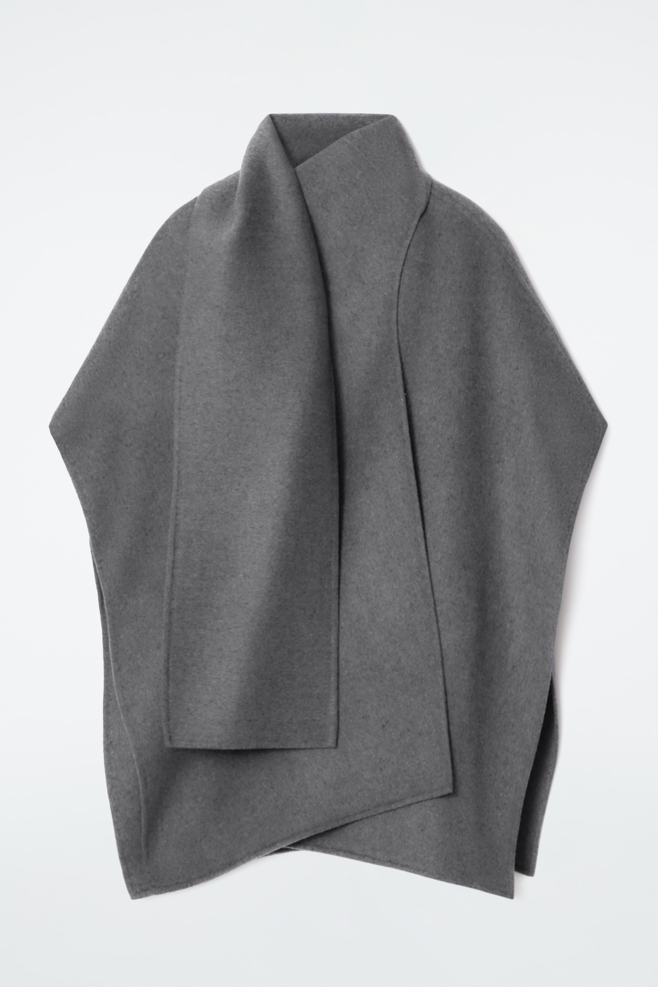 Agrandir l'image: CAPE EN LAINE MÉLANGÉE - GRIS - FEMME | H&M FR 1