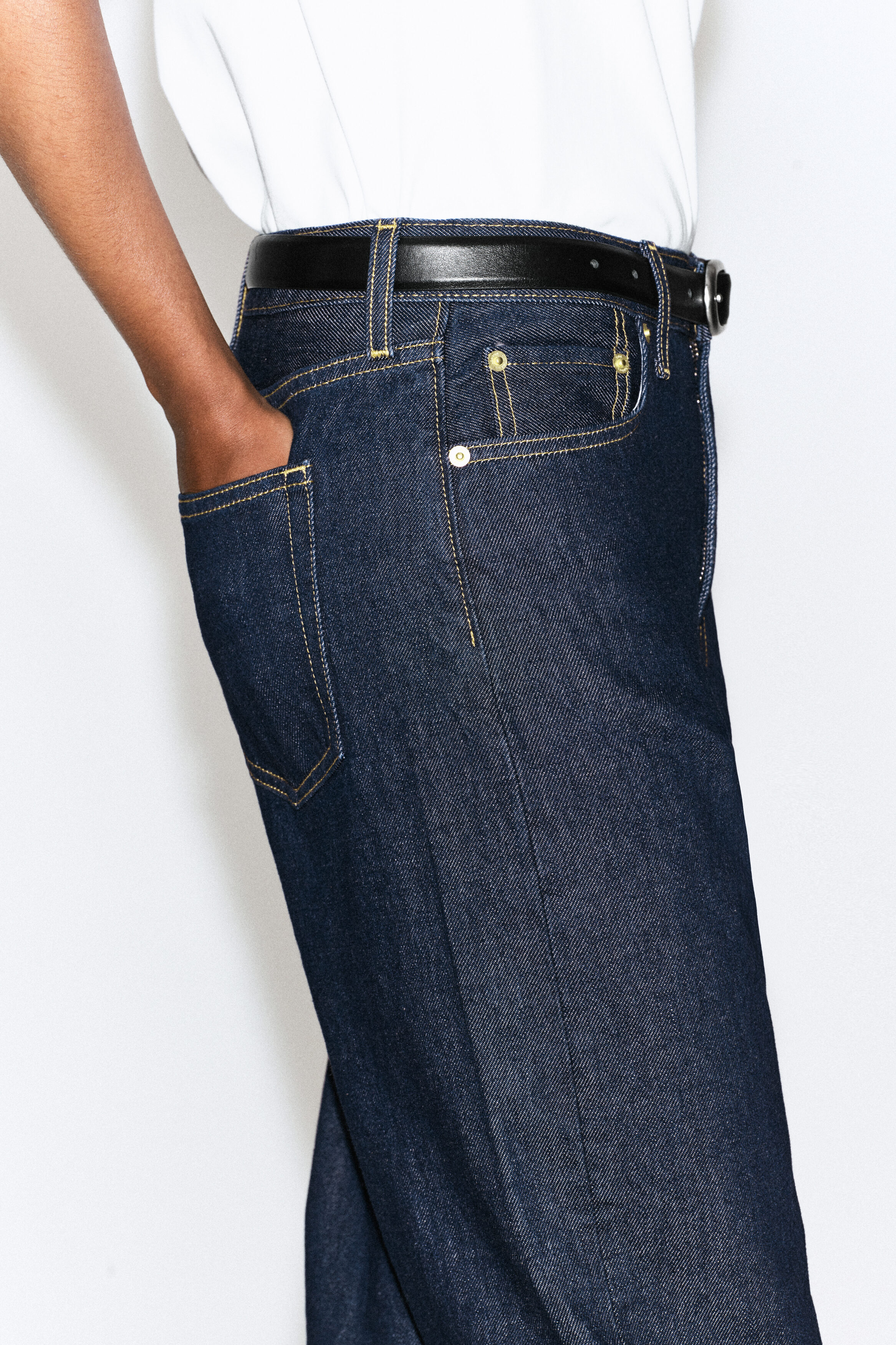 CHORD STRAIGHT-LEG JEANS - DARK INDIGO | COS US