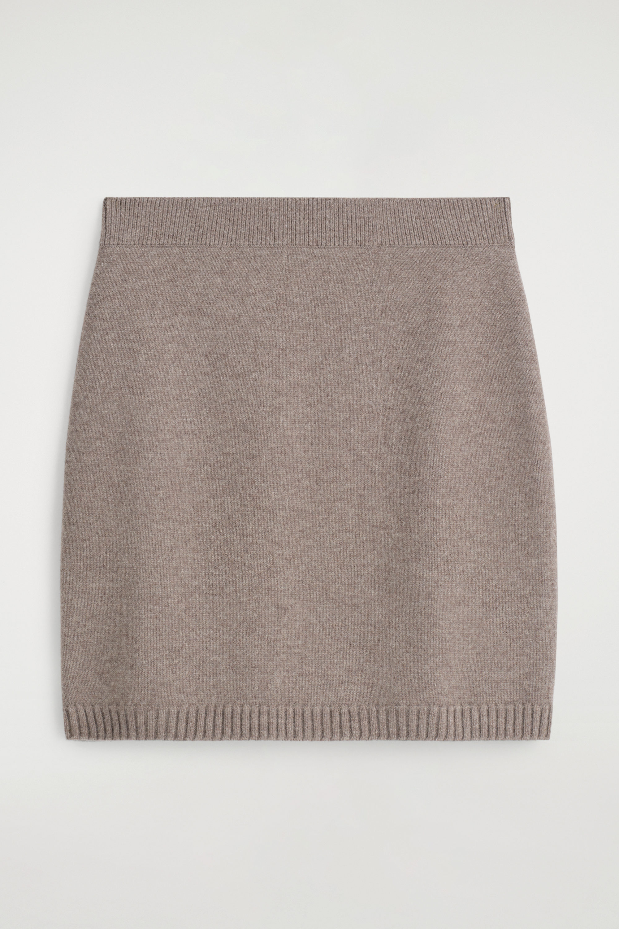 【INCHANT ME】Heave Wool Mini Skirt MERINO WOOL MINI SKIRT - MOLE | COS