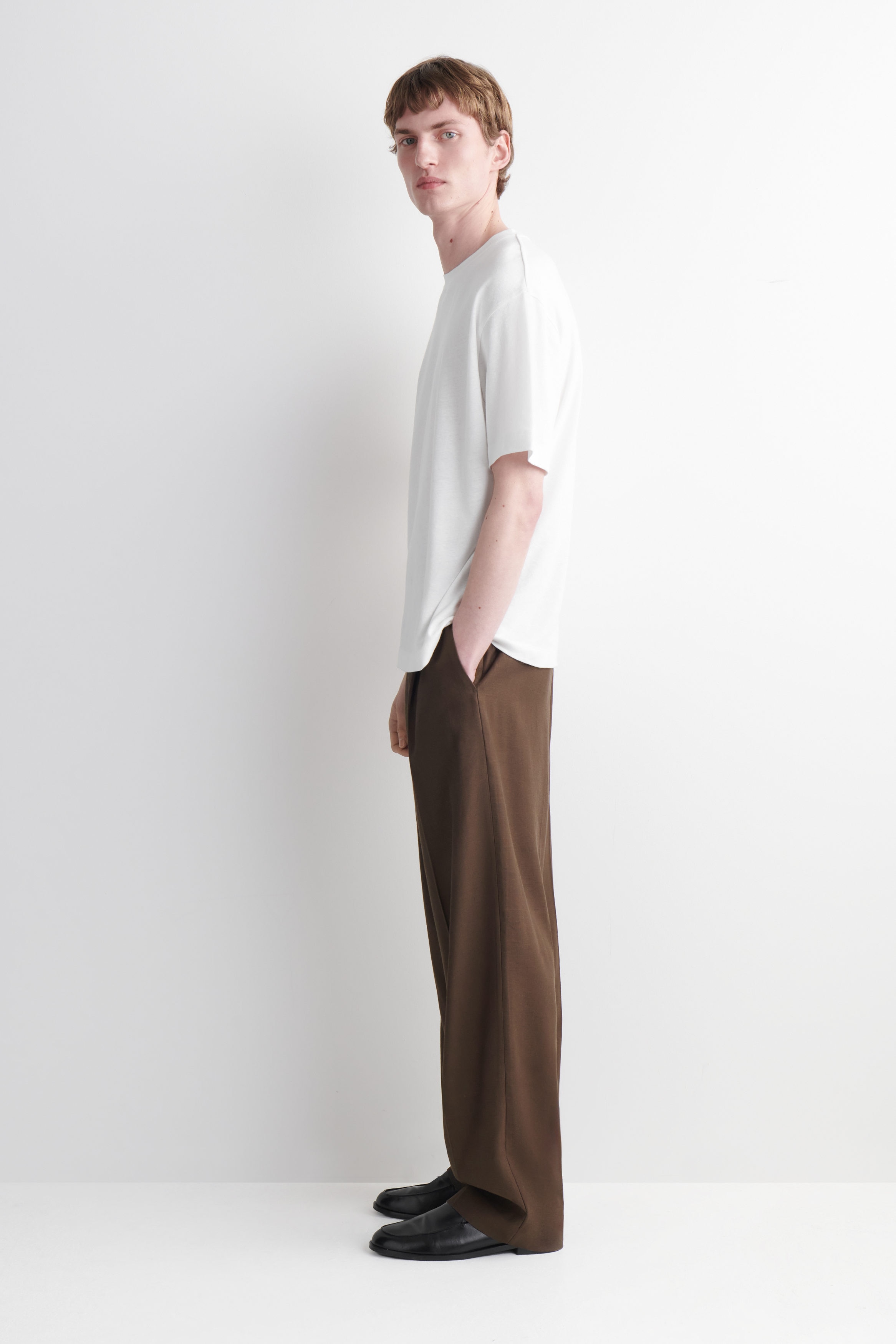 RELAXED COTTON-LINEN T-SHIRT - thumbnail 3