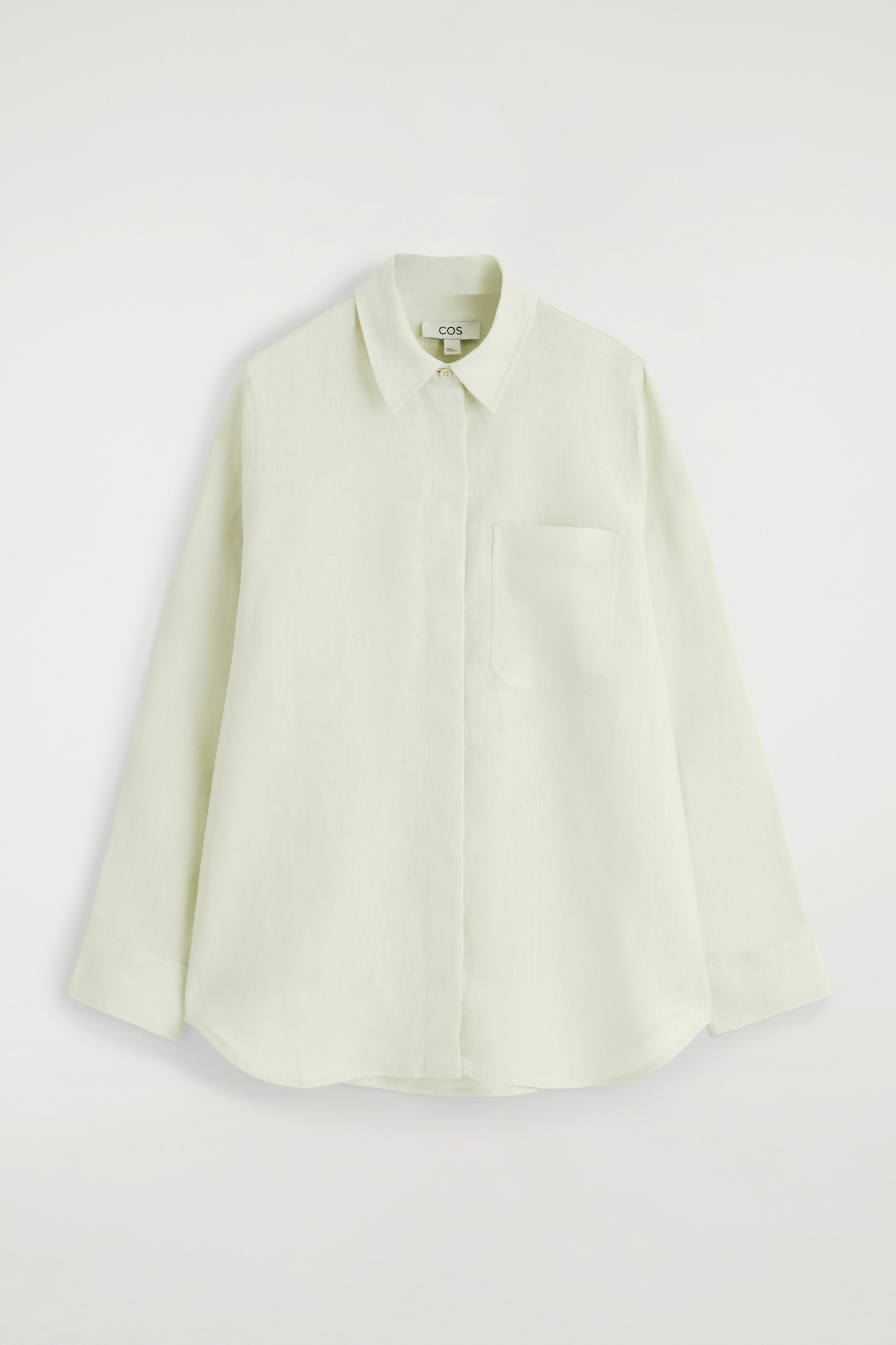 Grotere afbeelding bekijken: OVERSIZED LINNEN OVERHEMD - LICHTGROEN - DAMES | H&M BE 7