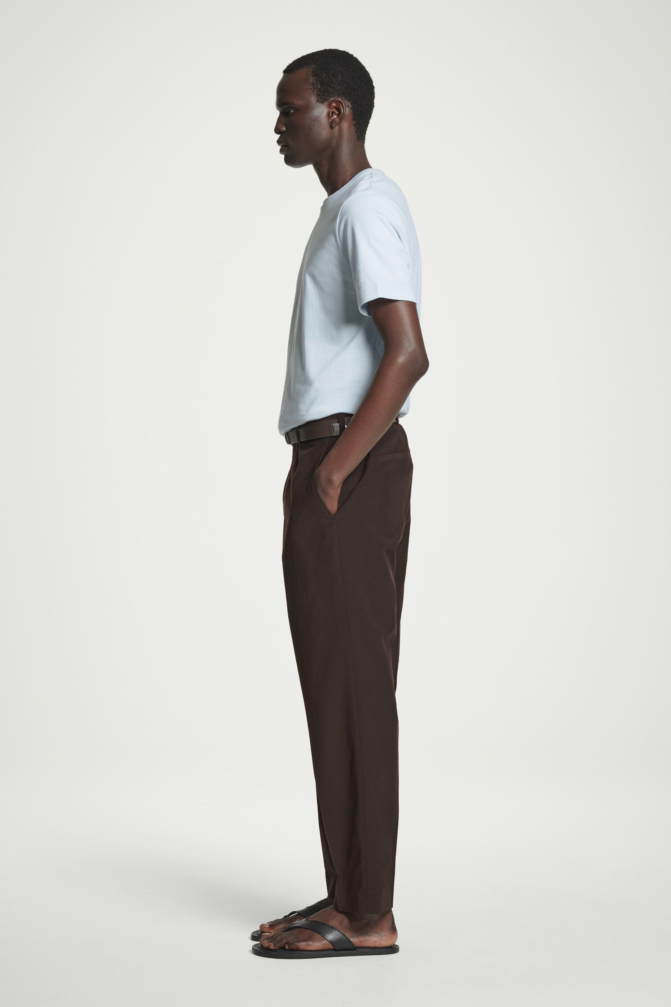 Visualizza immagine più grande: T-SHIRT IN COTONE SPAZZOLATO DAL TAGLIO REGOLARE - AZZURRO - UOMO | H&M IT 3