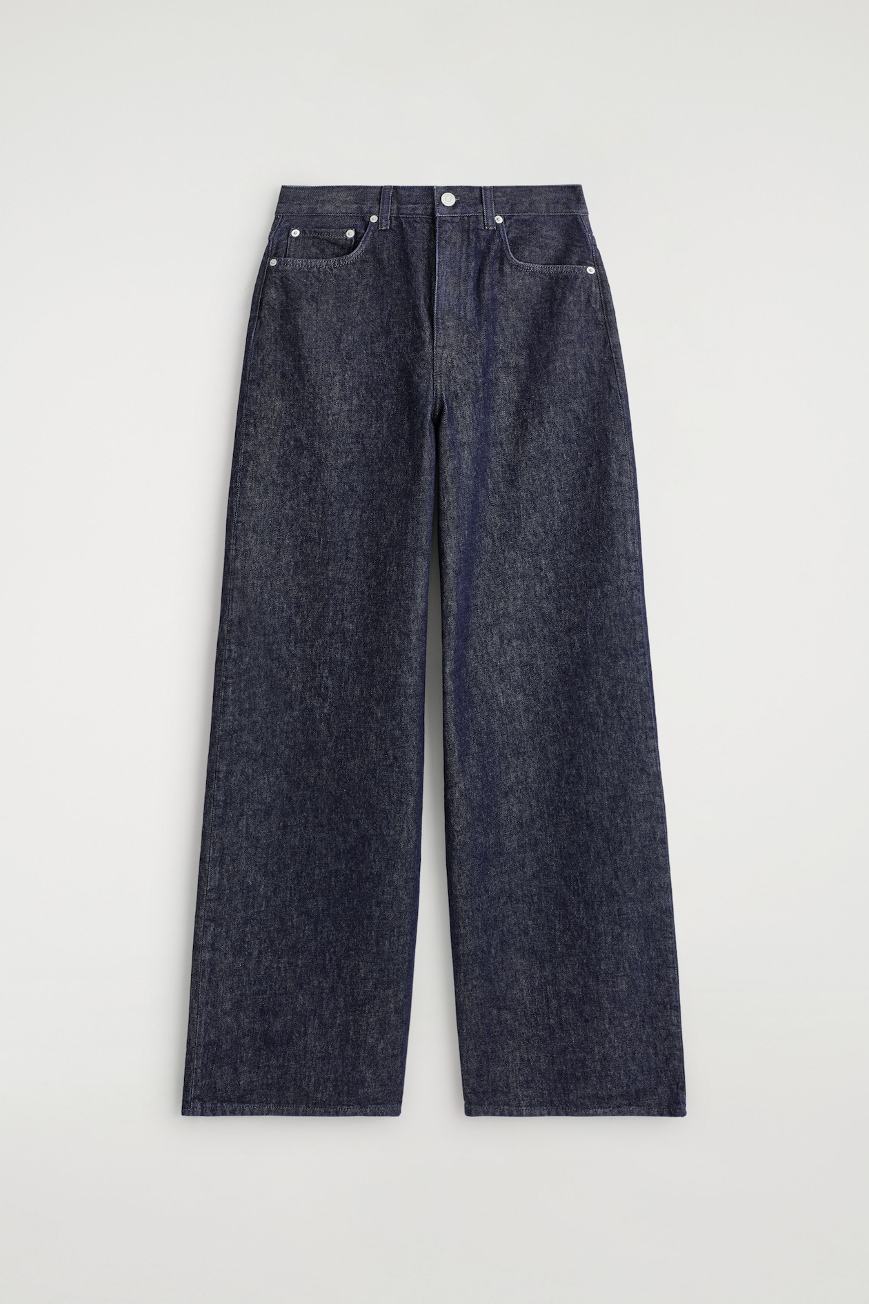 DIAL WIDE-LEG JEANS — DARK BLUE