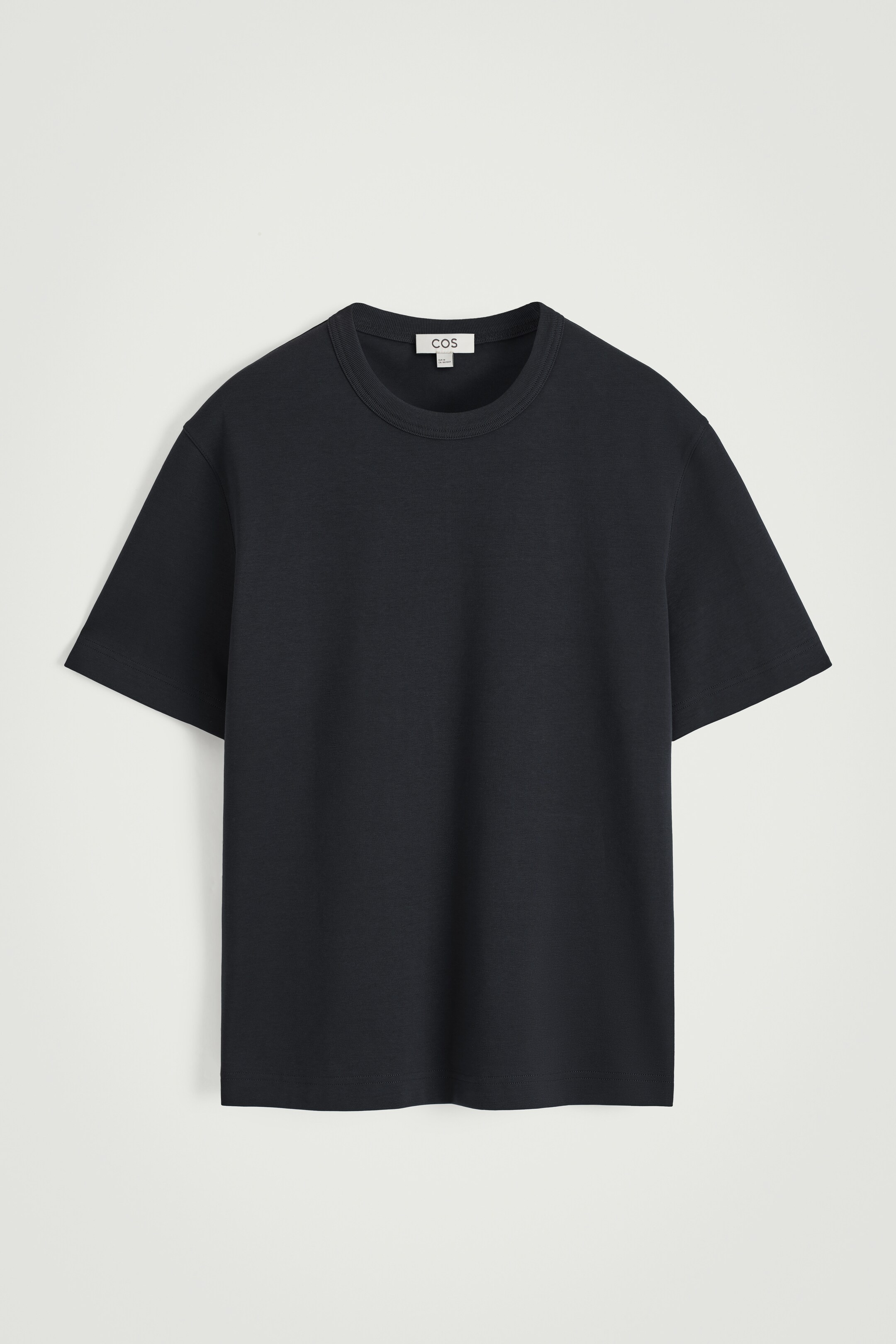 Agrandir l'image: T-SHIRT À COL ROND EN COTON INTERLOCK - BLEU MARINE - HOMME | H&M CH 6