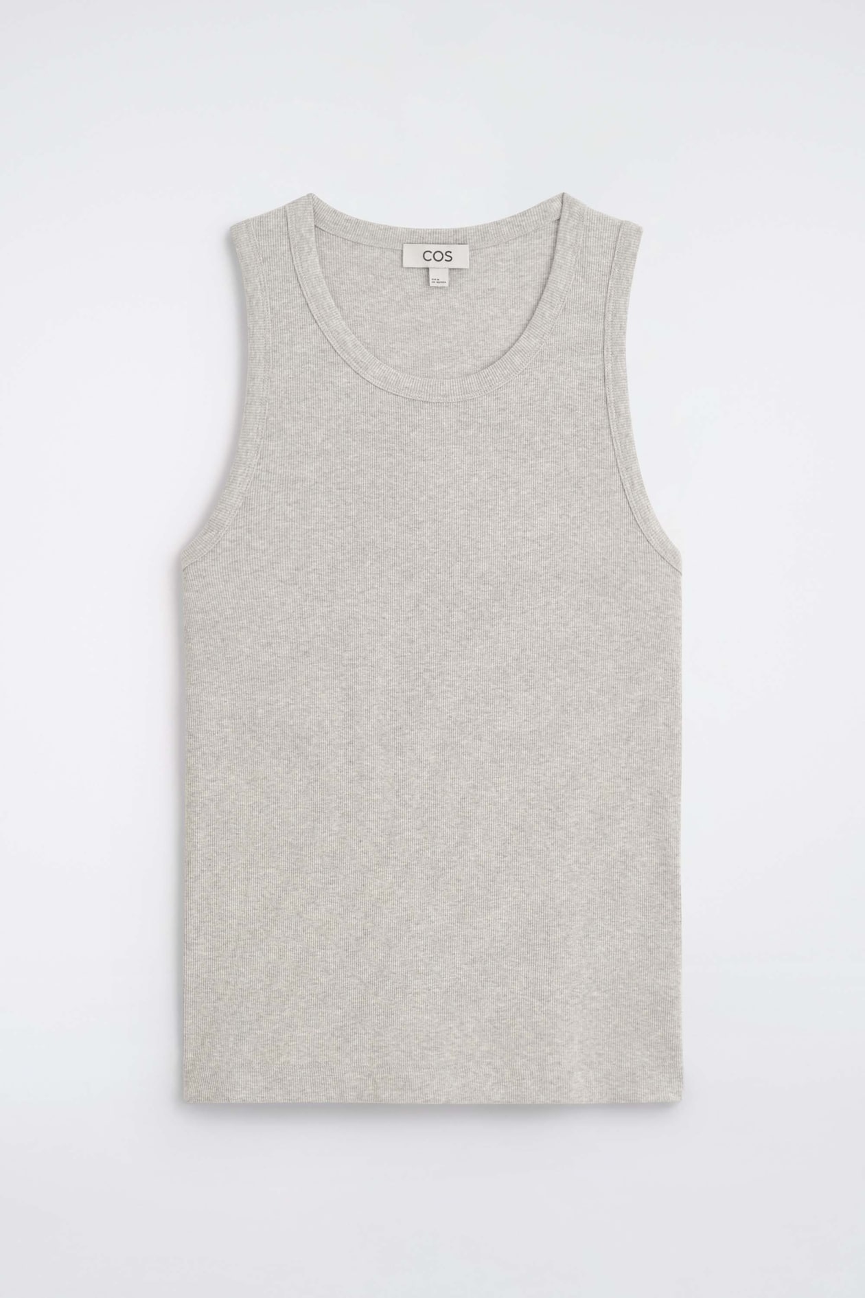 SLIM RIBBED COTTON TANK TOP