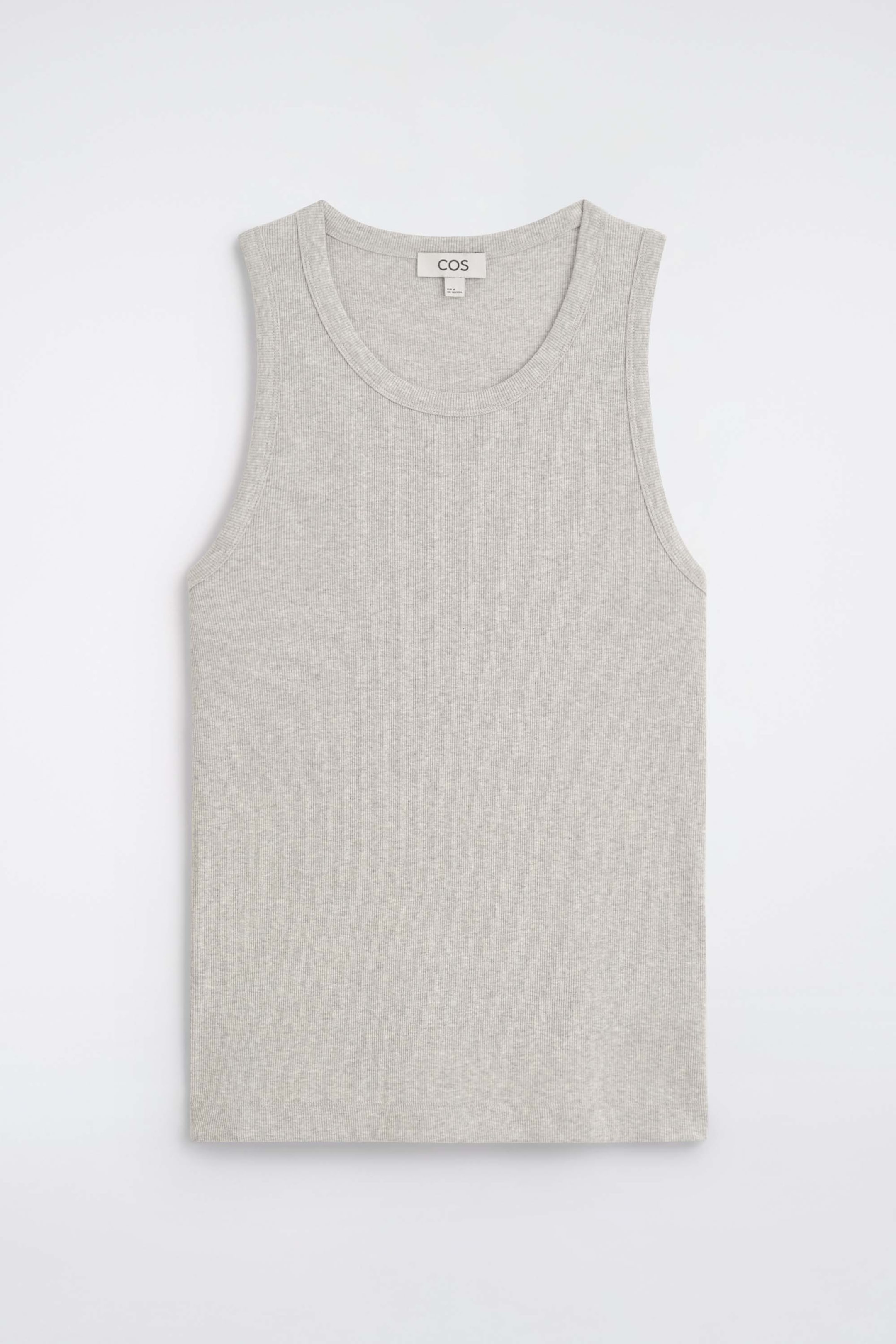 SCHMALES GERIPPTES TANKTOP AUS BAUMWOLLE