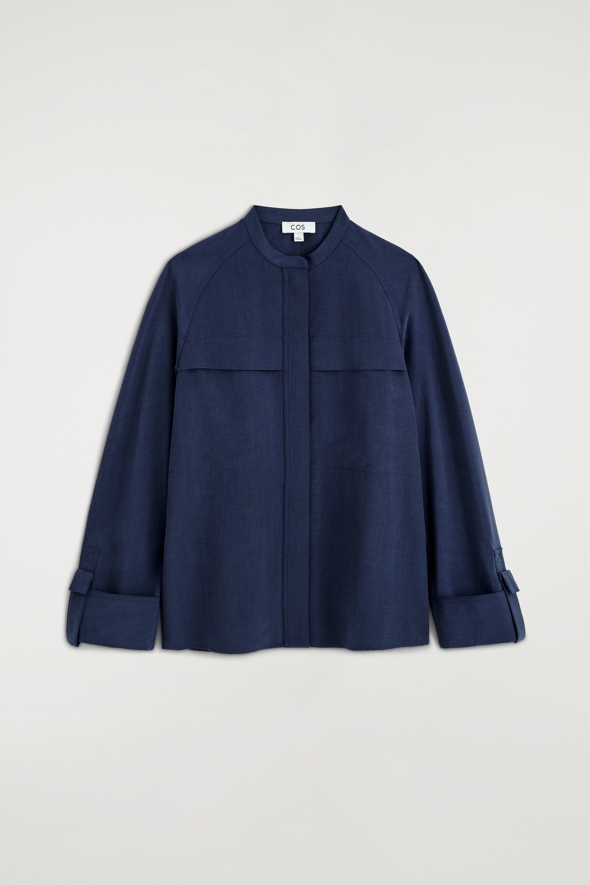 Vallend functioneel overhemd - MARINEBLAUW