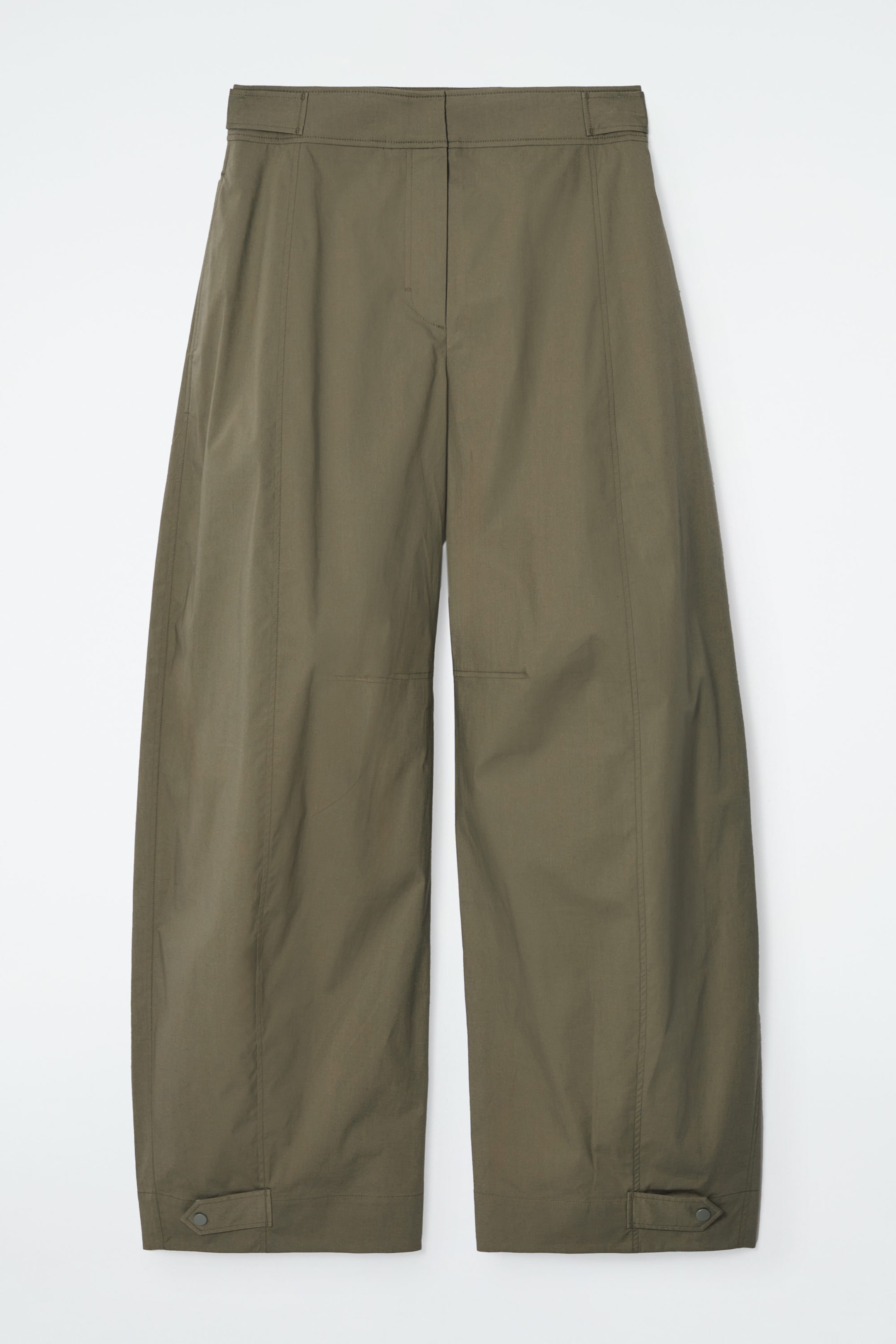 BARREL-LEG UTILITY TROUSERS