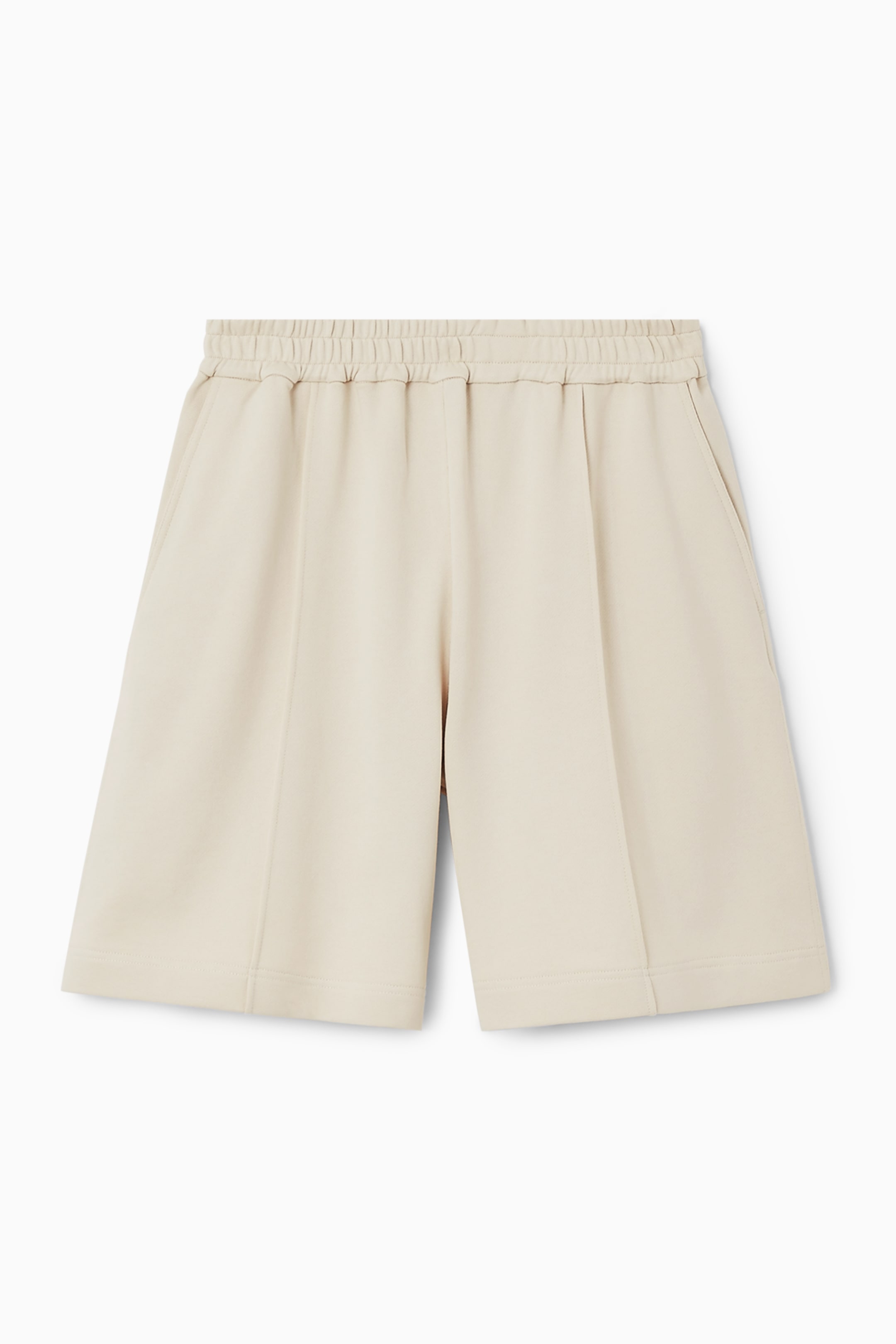 View larger image: MID-WEIGHT JERSEY SHORTS - ECRU - Ladies | H&M GB 1