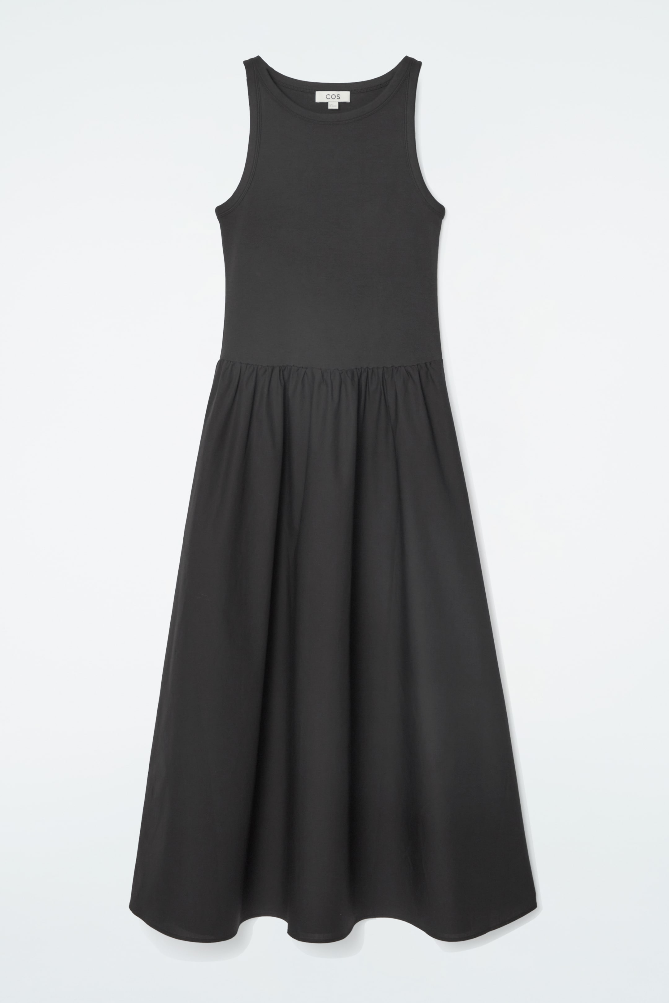 Grösseres Bild ansehen: MAXIKLEID MIT KONTRASTEINSATZ - SCHWARZ - DAMEN | H&M CH 1