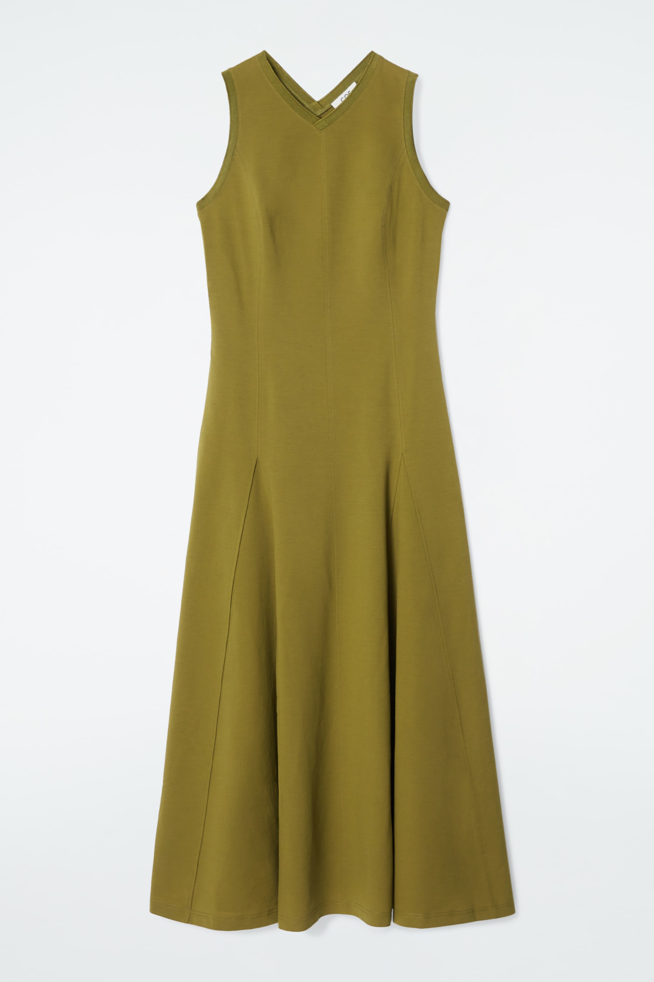 View larger image: FLARED JERSEY MAXI DRESS - GREEN - Ladies | H&M GB 1