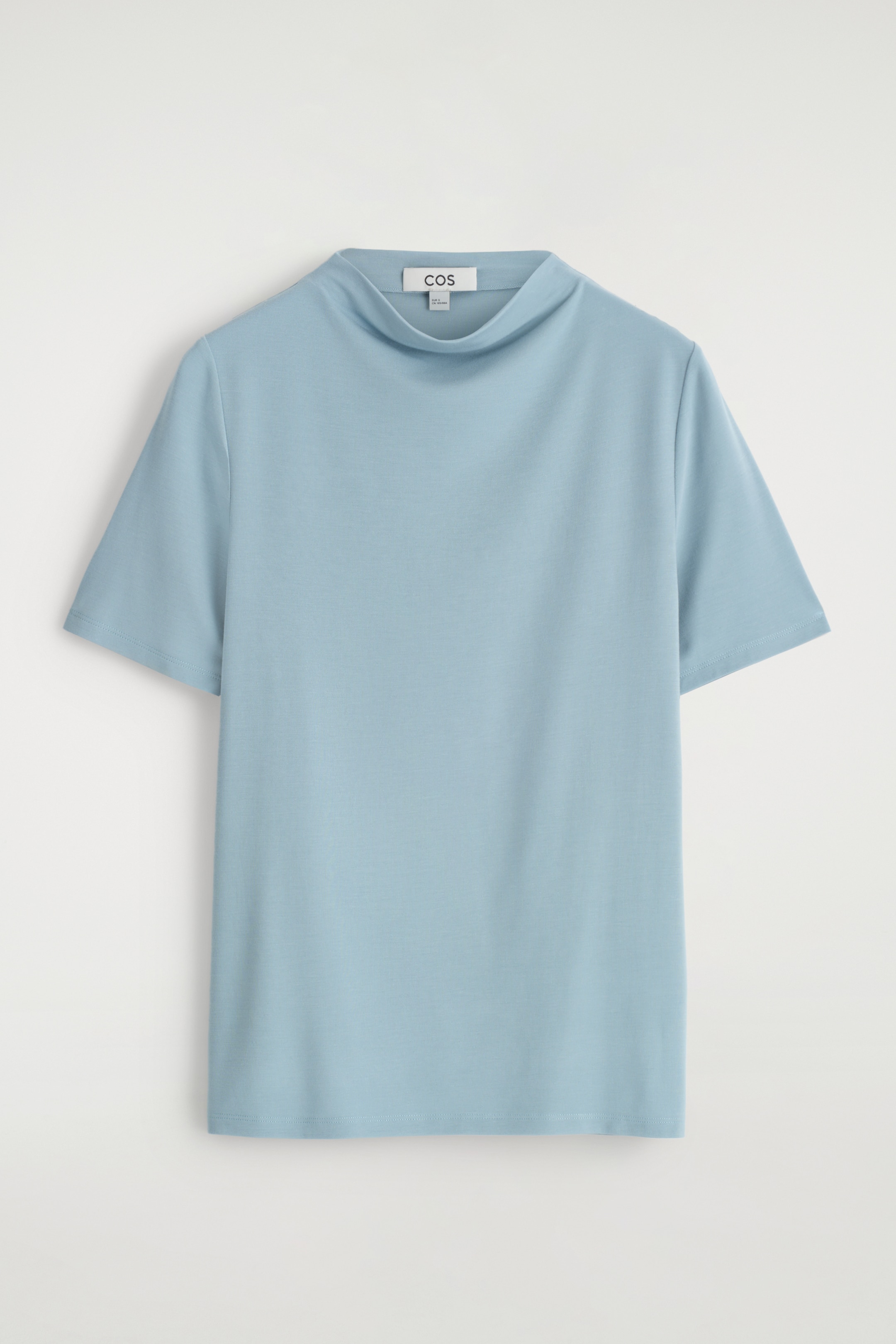Agrandir l'image: T-SHIRT EN JERSEY DRAPÉ - Bleu acier - FEMME | H&M FR 6