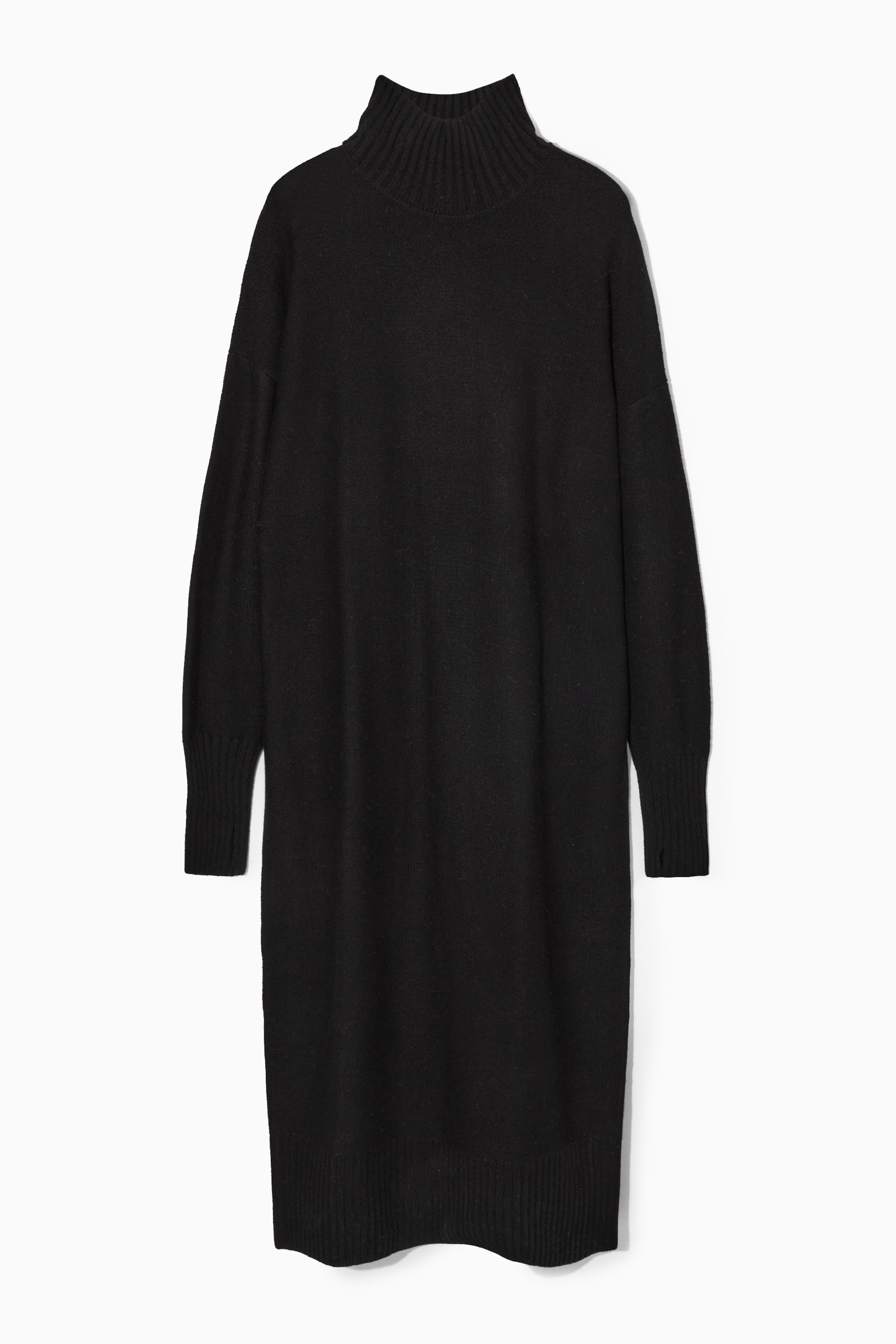 Visa större bild: LÅNG STICKAD KLÄNNING - SVART - DAM | H&M FI 1