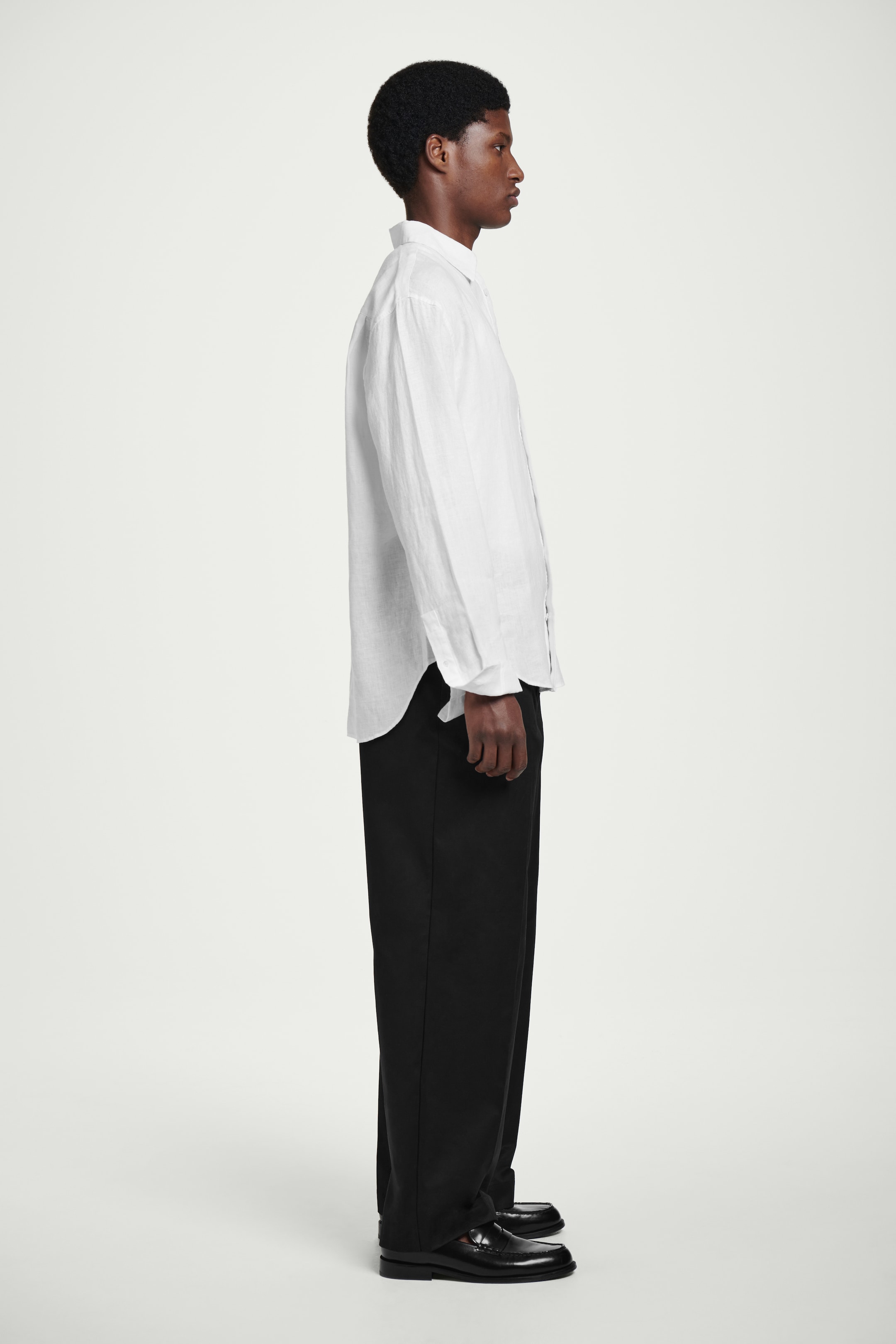 Ingrandisci l'immagine: RELAXED LINEN SHIRT - WHITE - UOMO | H&M CH 4