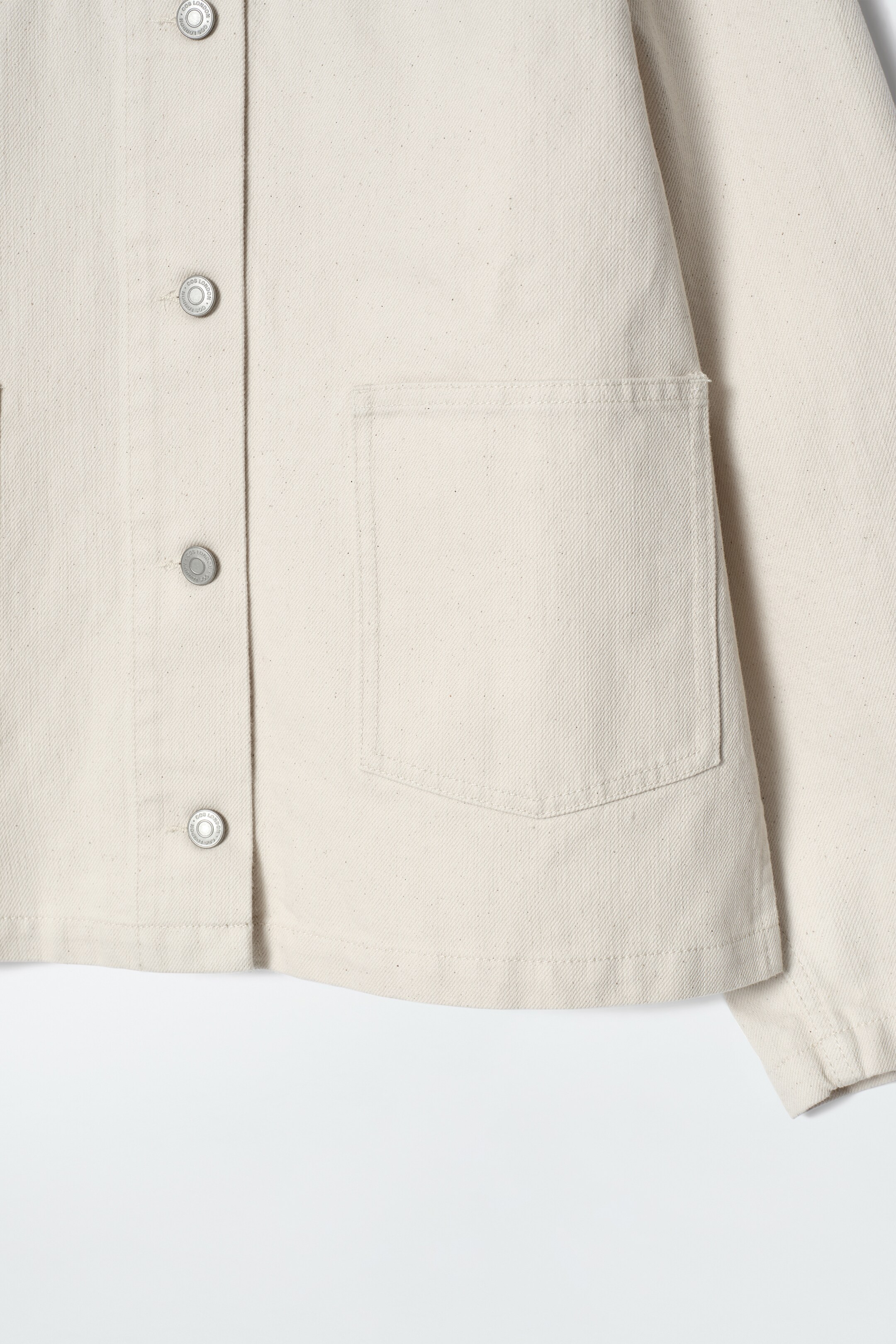 Ingrandisci l'immagine: BOXY DENIM JACKET - ECRU - DONNA | H&M CH 8