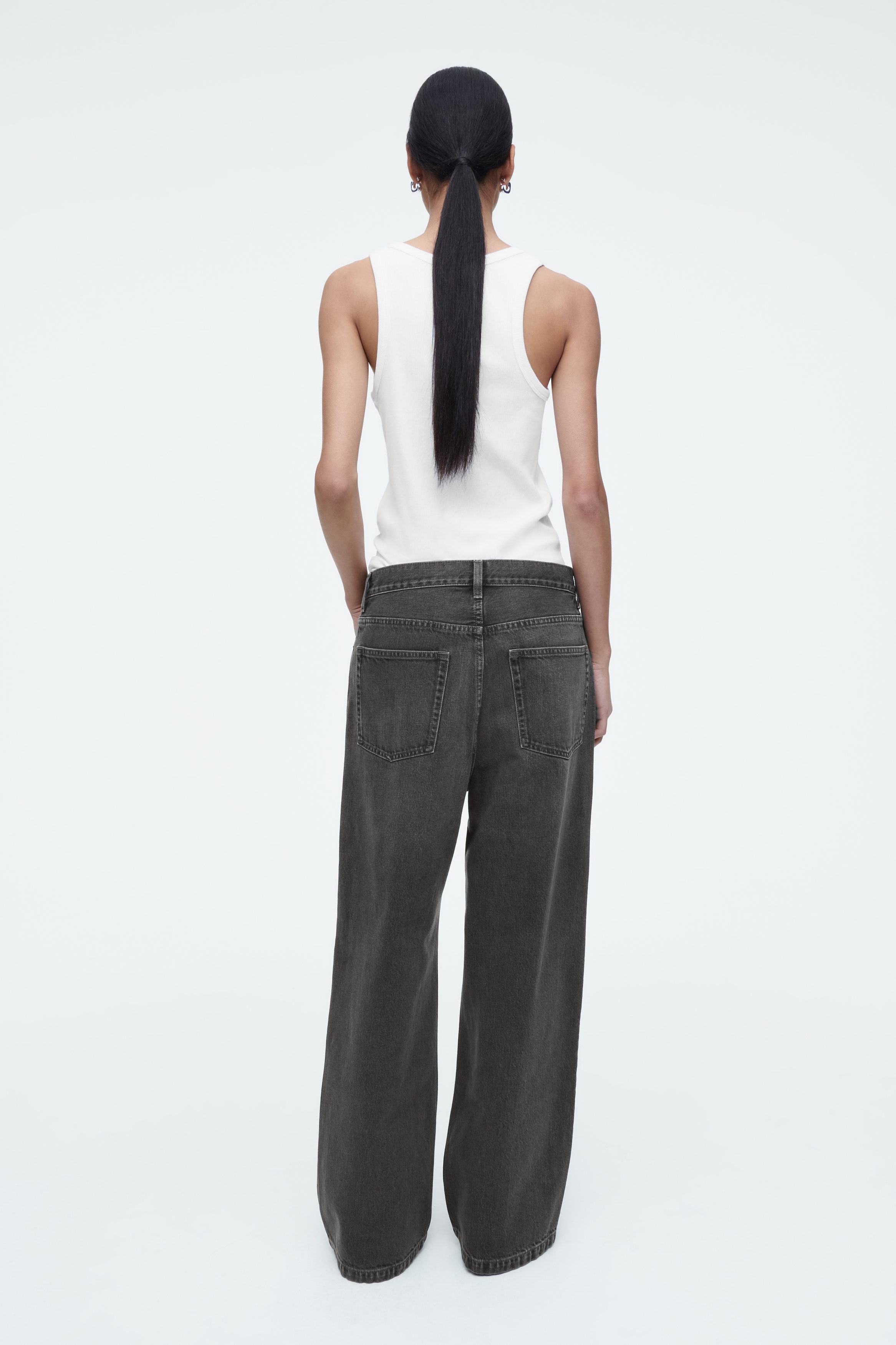 ★OY★WIDE VOLUME WASHED DENIM PANTS - BLACK★正規品/人気 WASHED DENIM PANTS - BLACK – SeoulSeoul