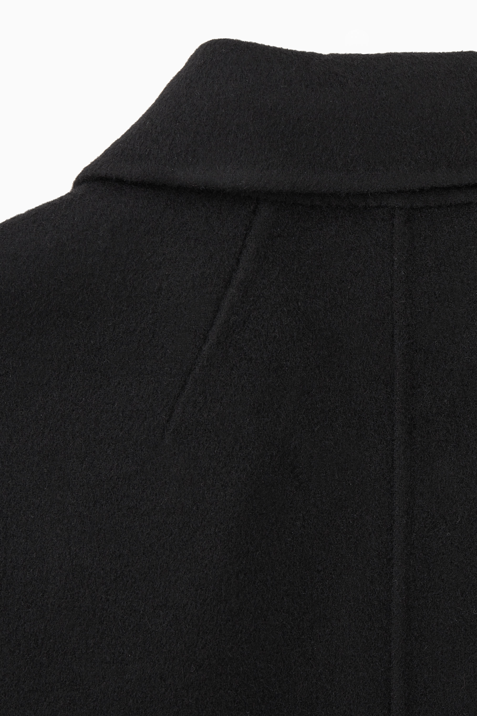 BOXY DOUBLE-FACED WOOL JACKET - BLACK | COS US