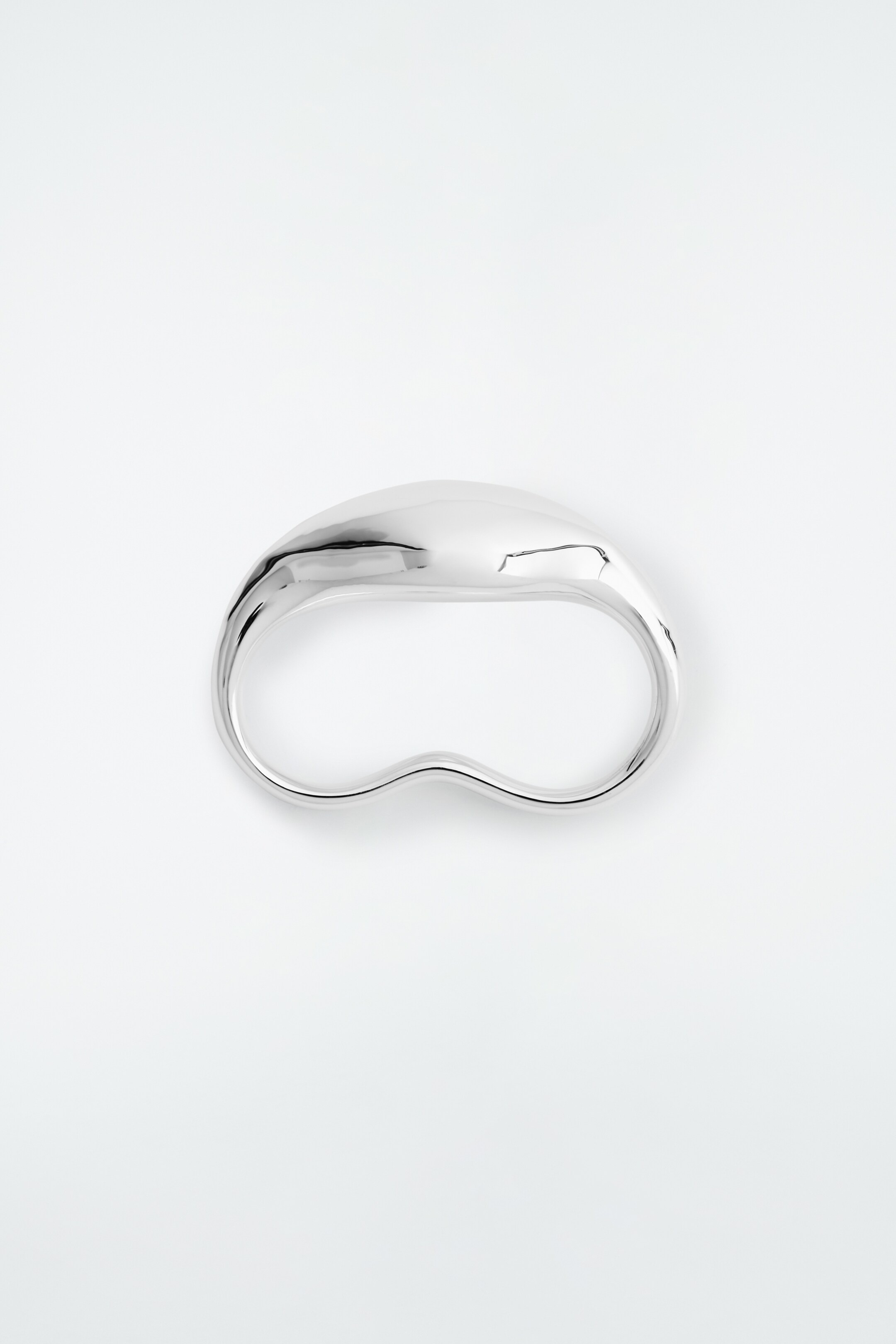 Agrandir l'image: BAGUE DEUX DOIGTS FAÇON GOUTTE - ARGENTÉ - FEMME | H&M CH 2