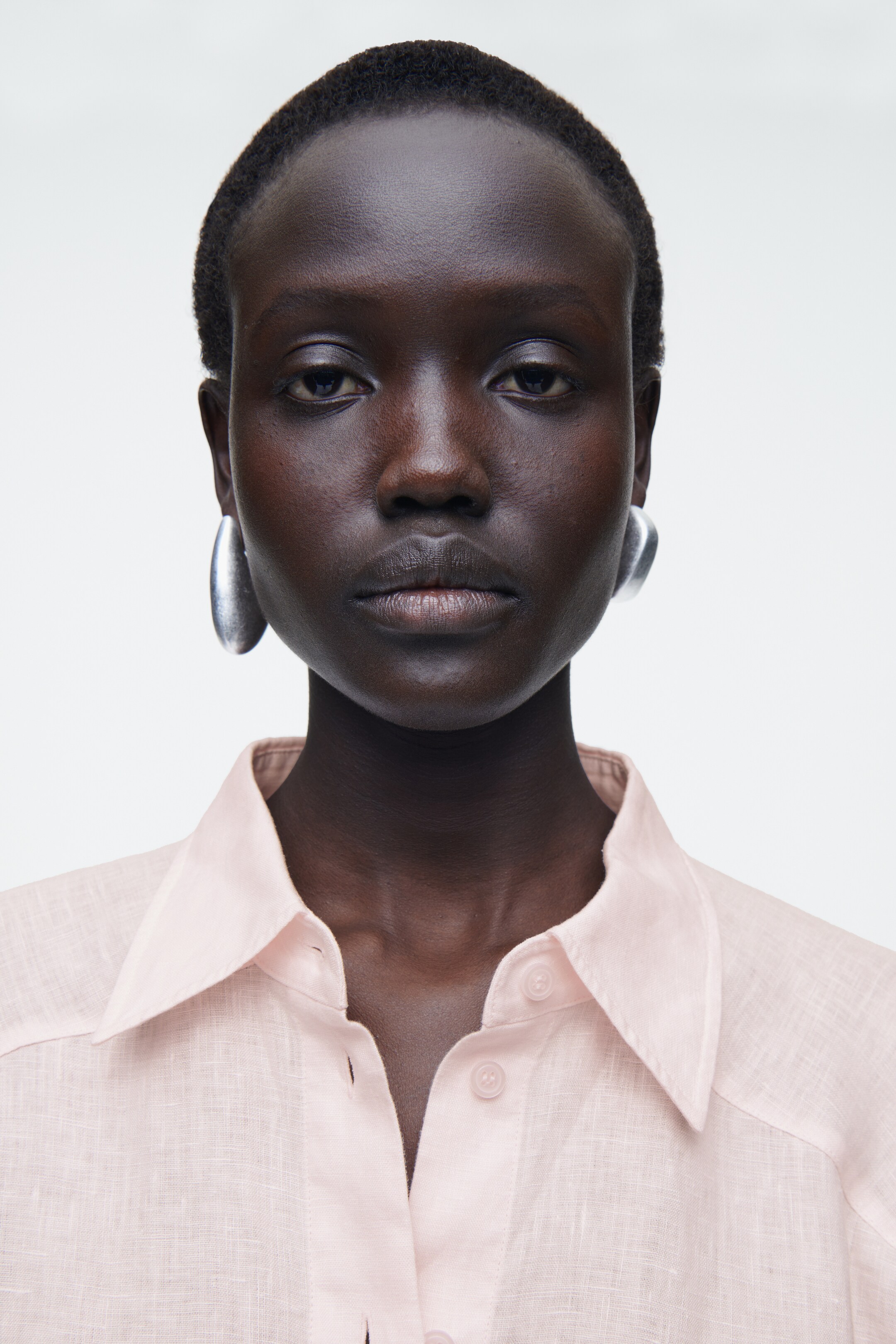 Agrandir l'image: CHEMISE À SILHOUETTE CARRÉE EN LIN - ROSE POUDRÉ - FEMME | H&M FR 6