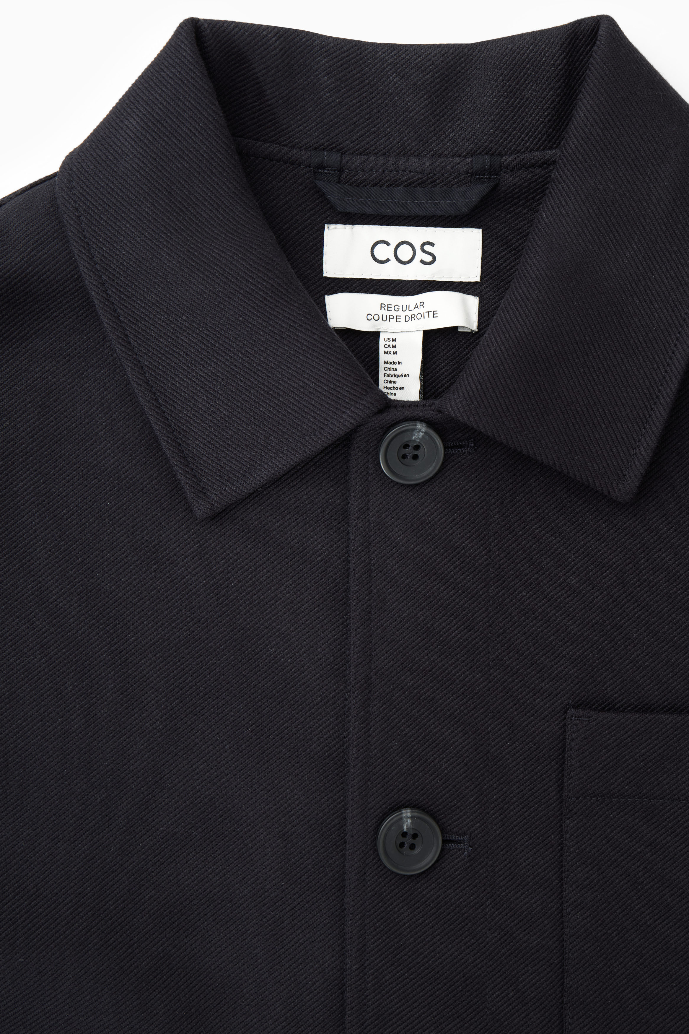 TWILL UTILITY JACKET - NAVY | COS