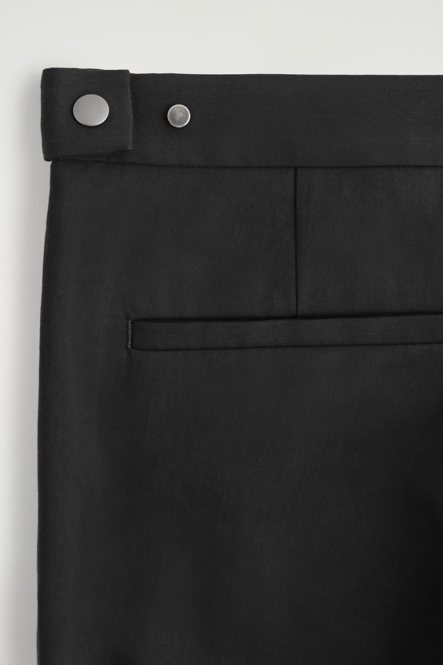 COTTON SLIM-LEG TROUSERS - BLACK/NAVY - 6