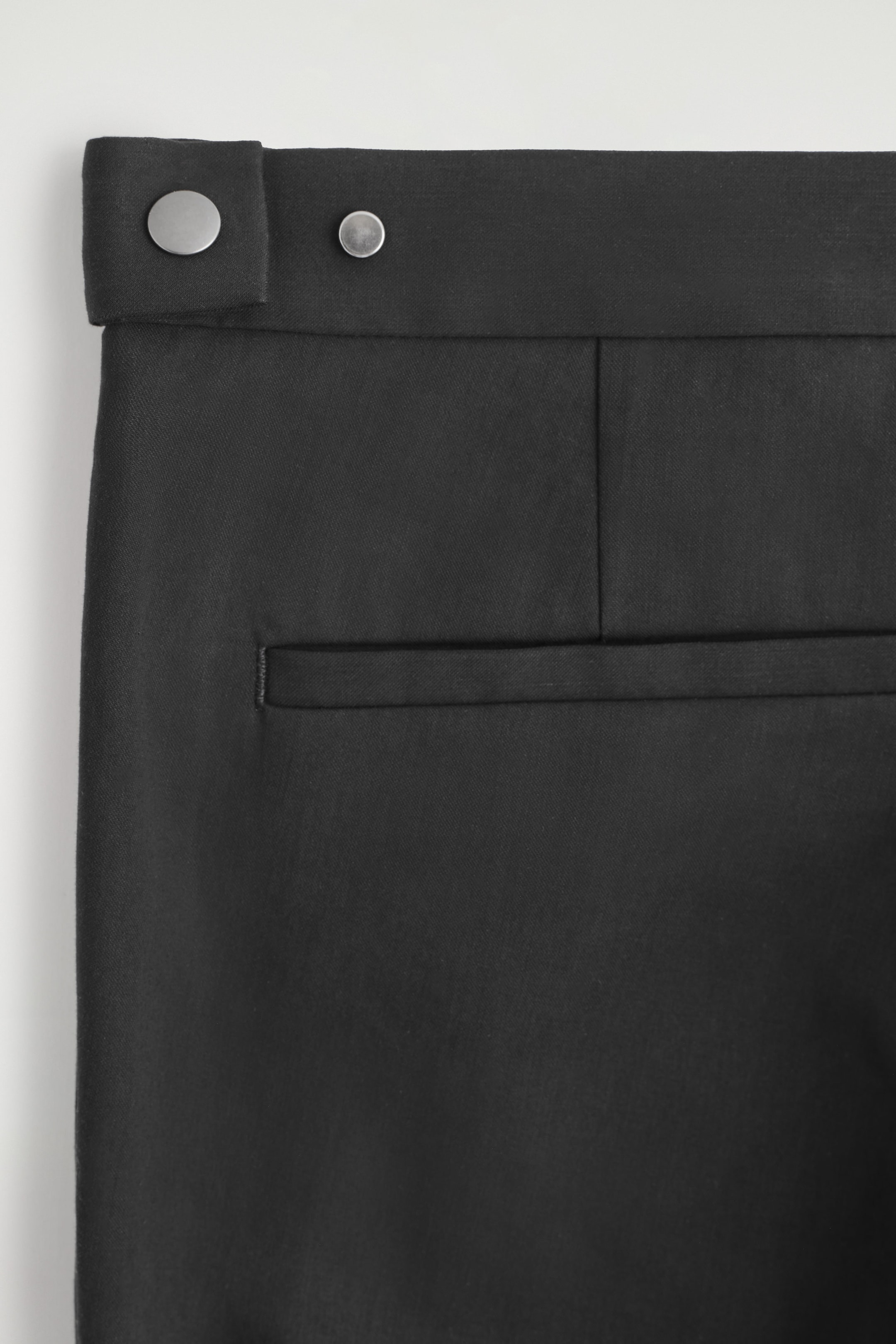 COTTON SLIM-LEG TROUSERS