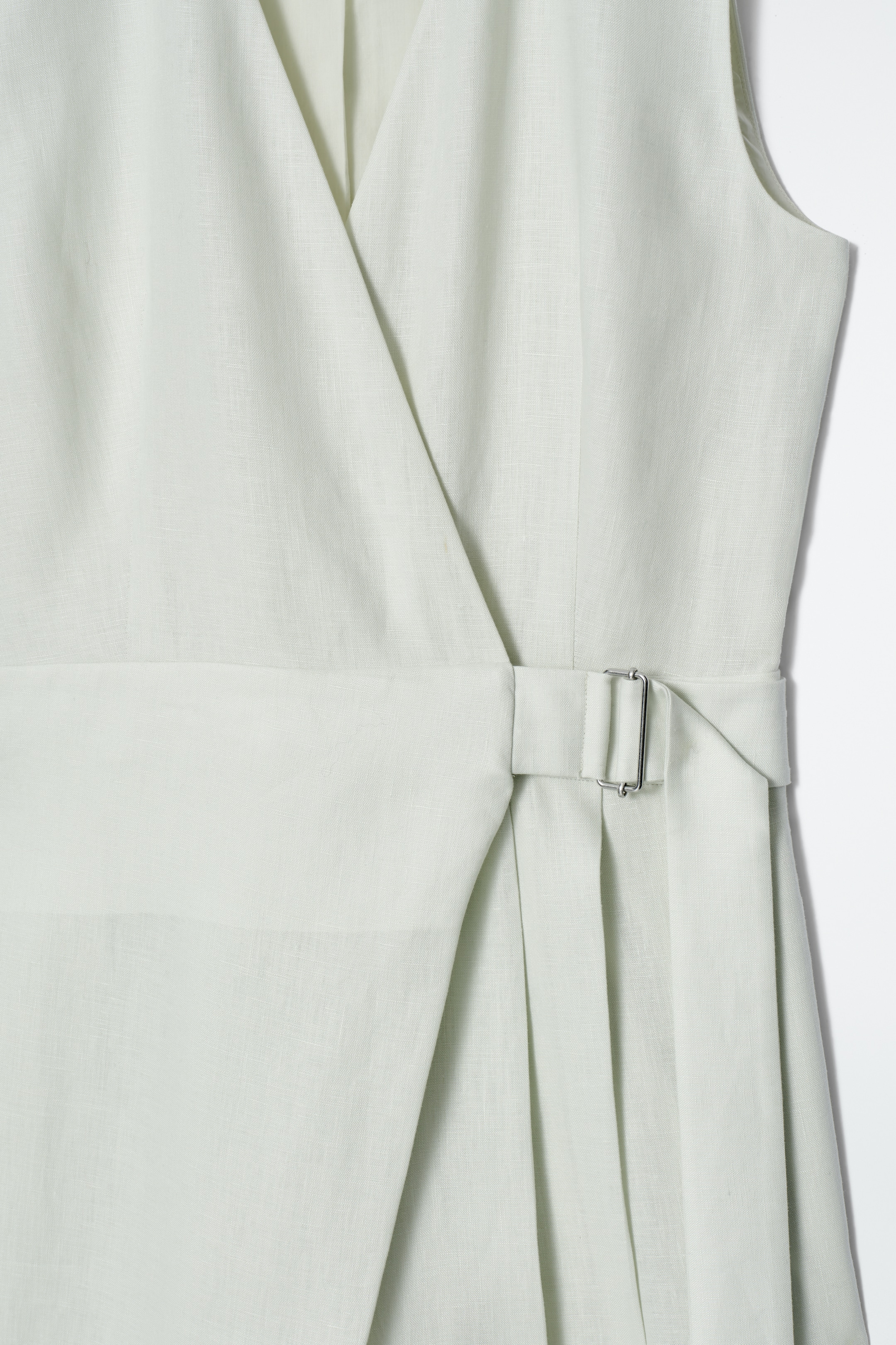 Ingrandisci l'immagine: WRAP-FRONT LINEN JUMPSUIT - LIGHT GREEN - DONNA | H&M CH 6