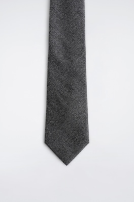 WOOL-FLANNEL TIE — DARK-GRAY MÉLANGE 4