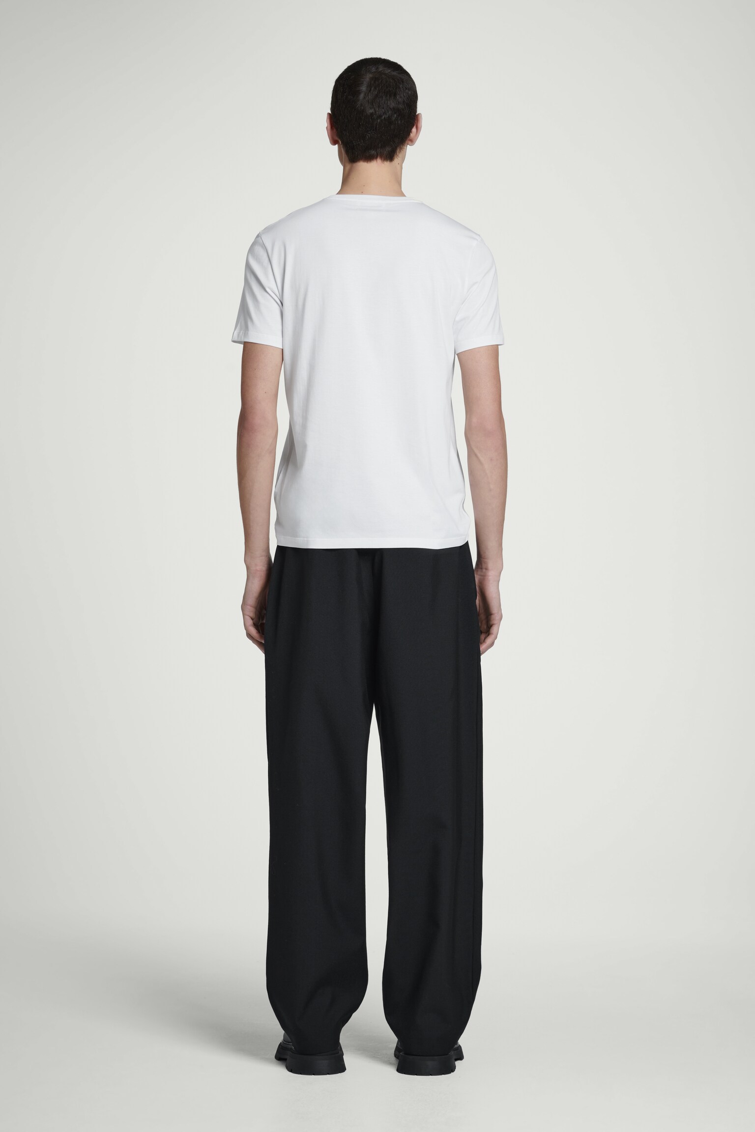 T-SHIRT REGULAR EN COTON - Blanc/Vert foncé/BLEU MARINE/Noir/GRIS CHINÉ/BLEU - 3