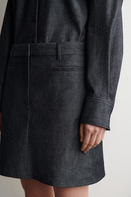 DENIM MINI SKIRT — INDIGO 4