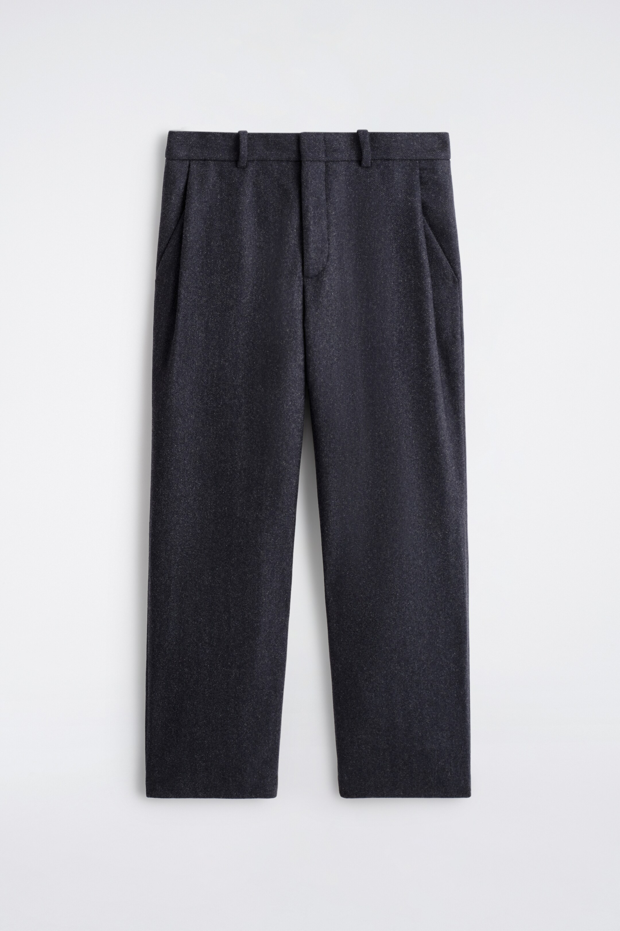Agrandir l'image: PANTALON FUSELÉ EN LAINE - KAKI FONCÉ - HOMME | H&M CH 6