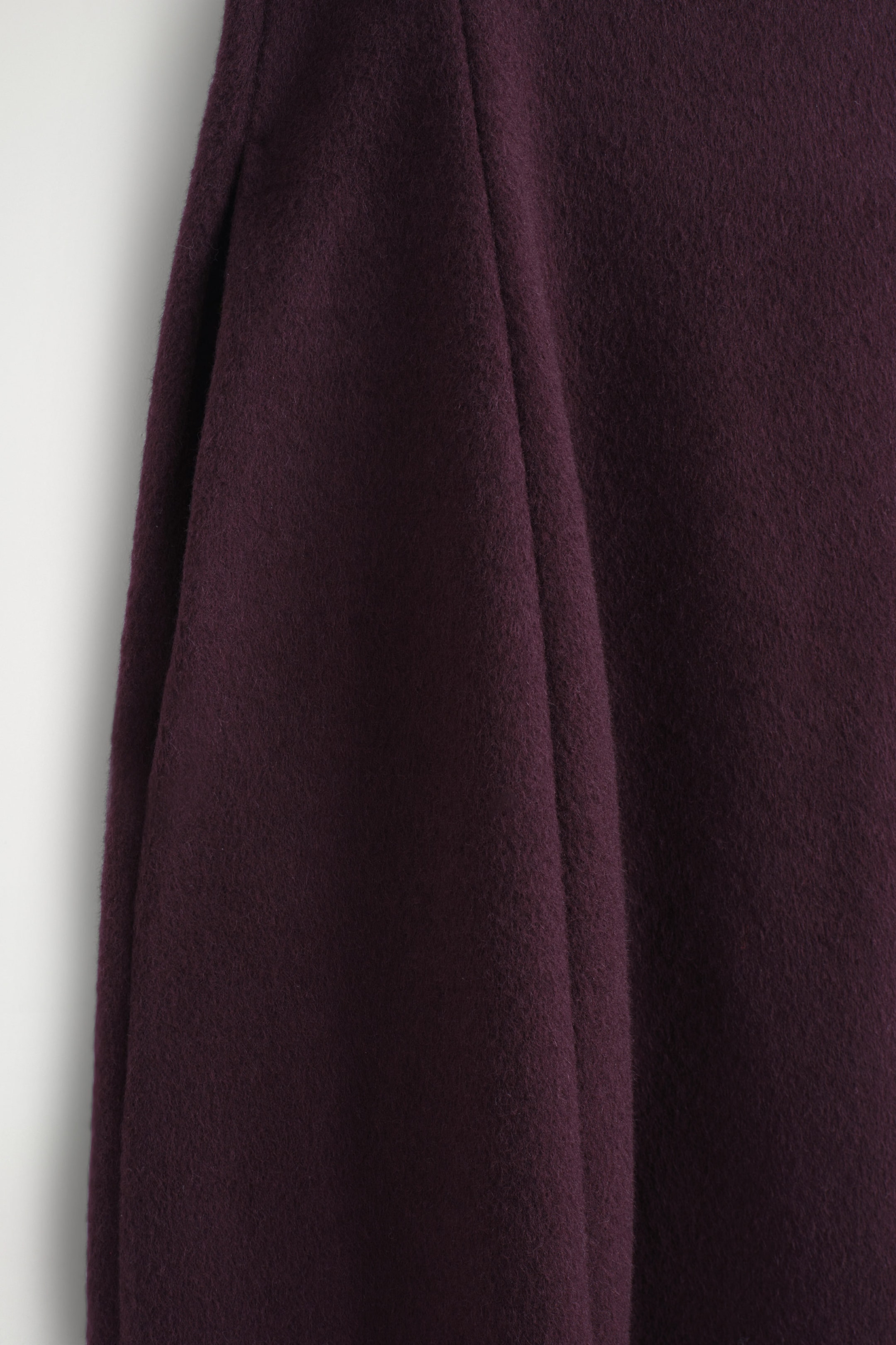 SCULPTED BRUSHED-WOOL MIDI DRESS