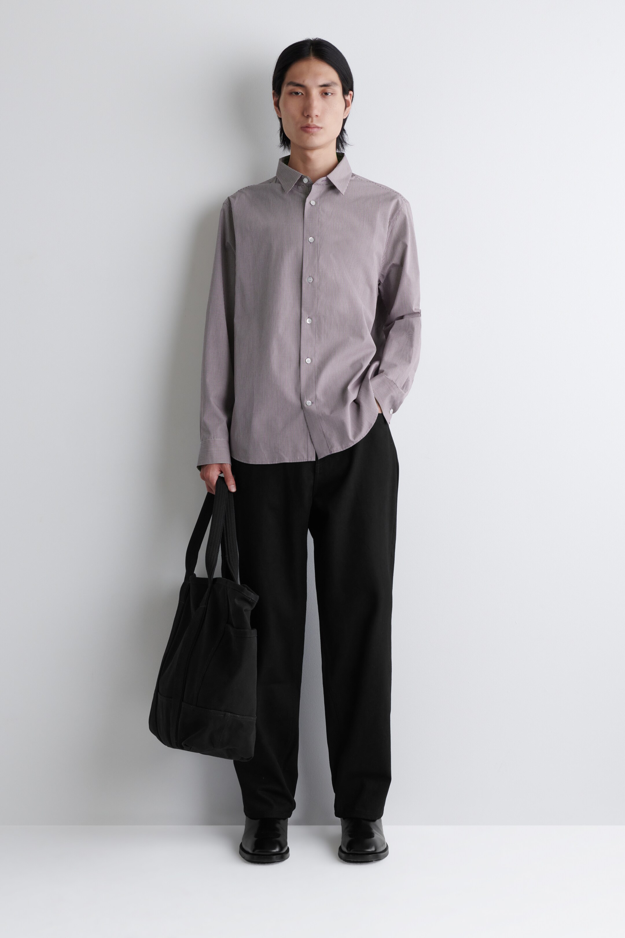 Ver imagen más grande: CAMISA DE POPELINA DE CUADROS RELAXED FIT - ROJO / AZUL / CUADROS - HOMBRE | H&M ES 2