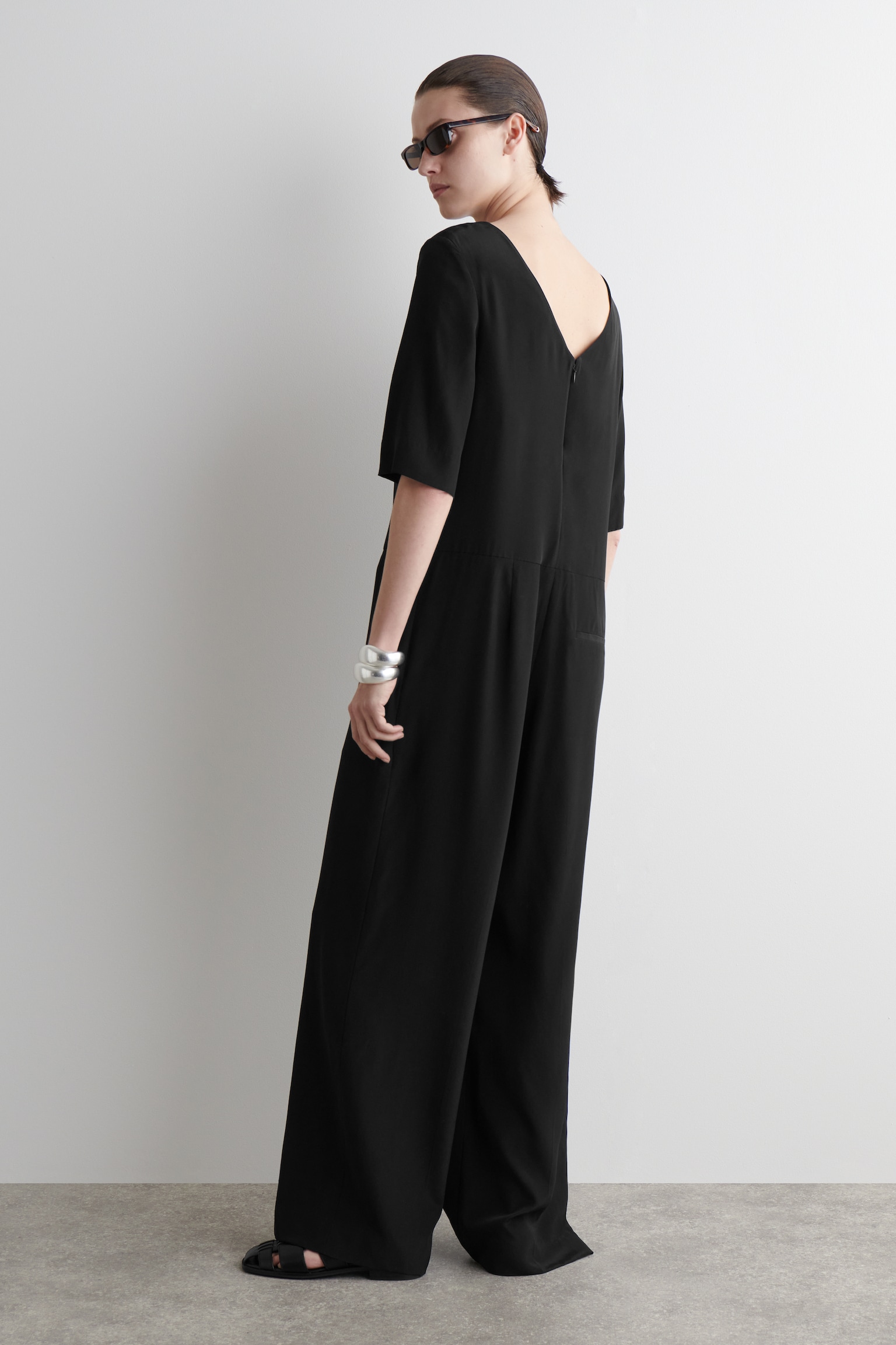 MONO DE CREPÉ DE SEDA - NEGRO - 5