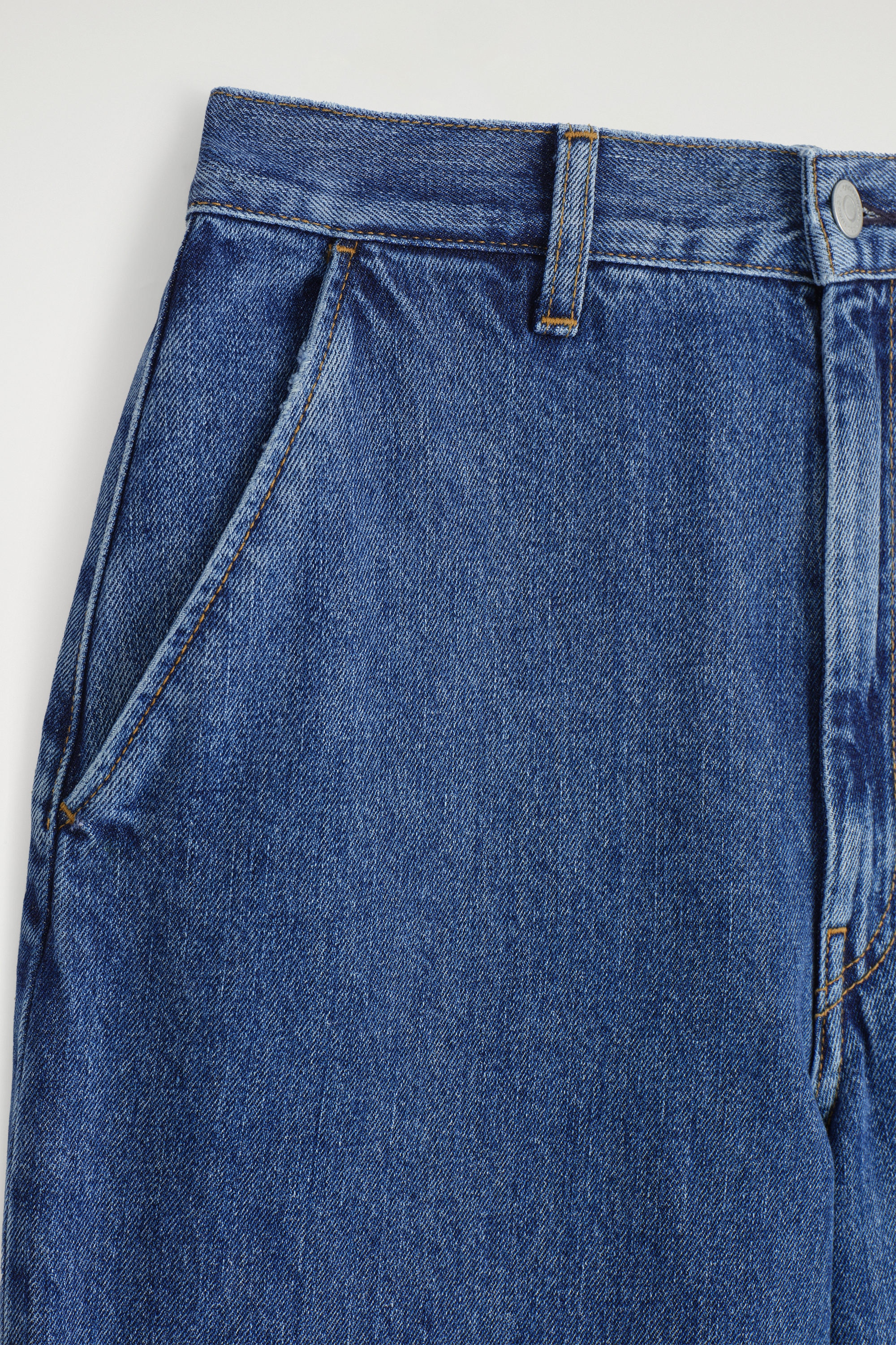 WIDE-LEG DENIM PANTS - INDIGO | COS