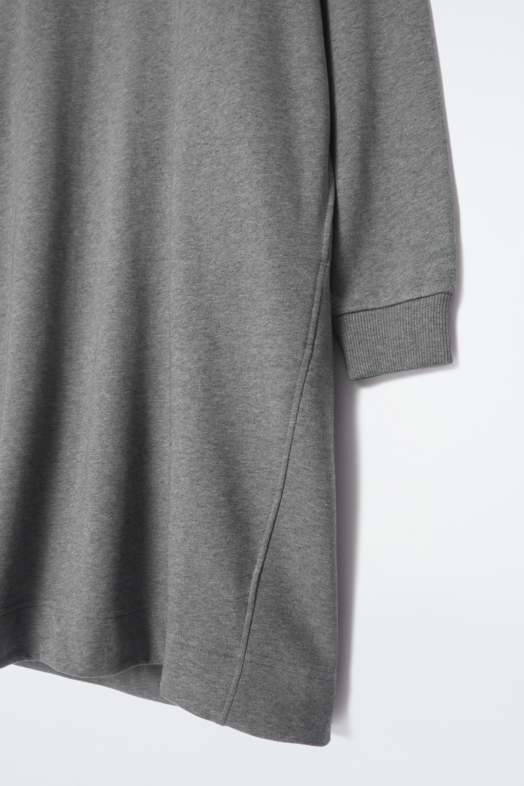 View larger image: OVERSIZED SWEATSHIRT MIDI DRESS - GREY MÉLANGE - Ladies | H&M GB 2