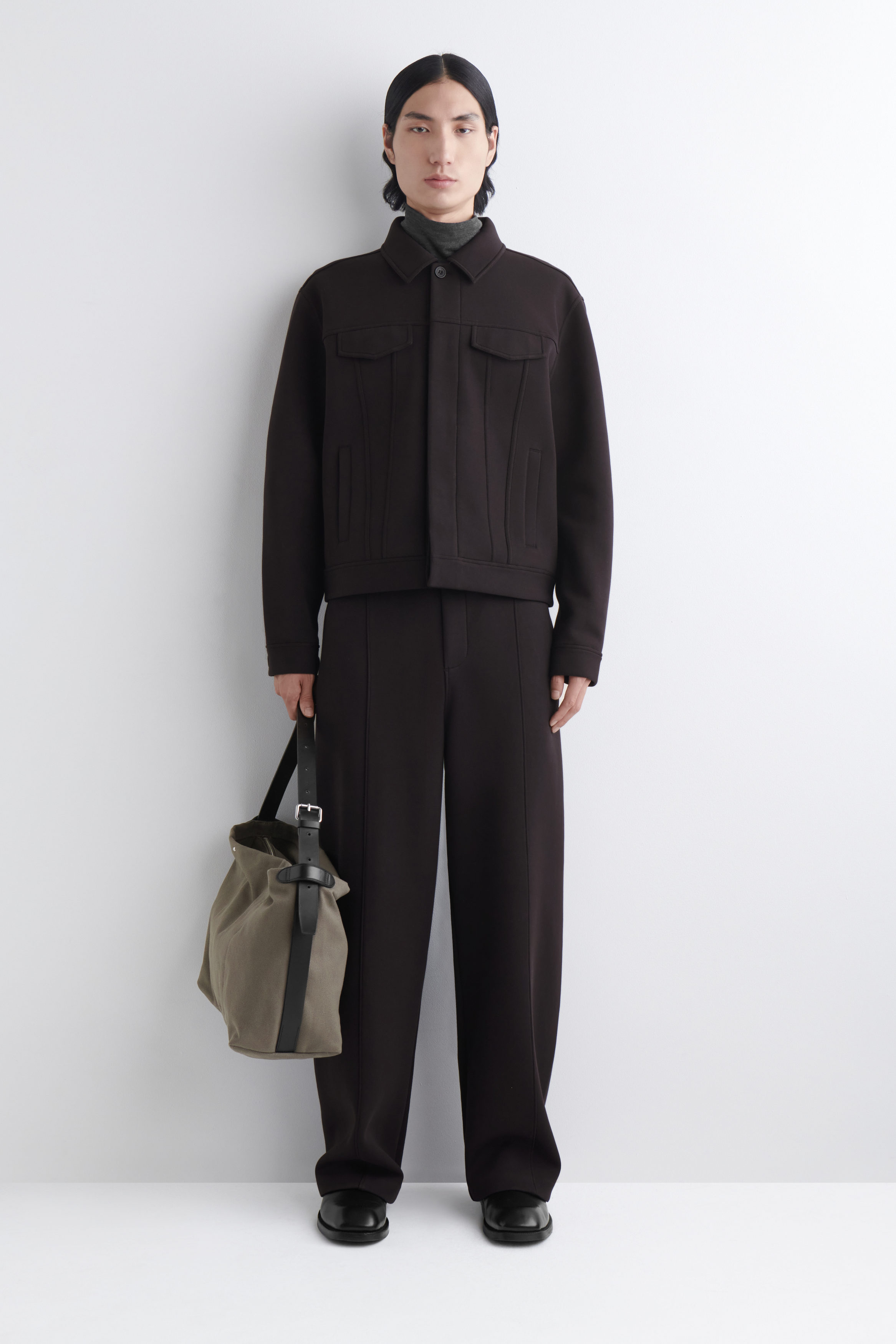 UTILITY MESSENGER BAG - CANVAS - GRAY | COS US