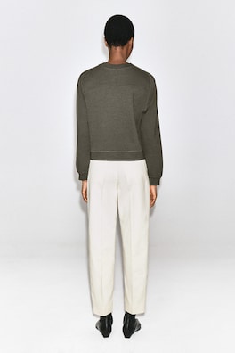 COTTON SWEATSHIRT — BROWN 5