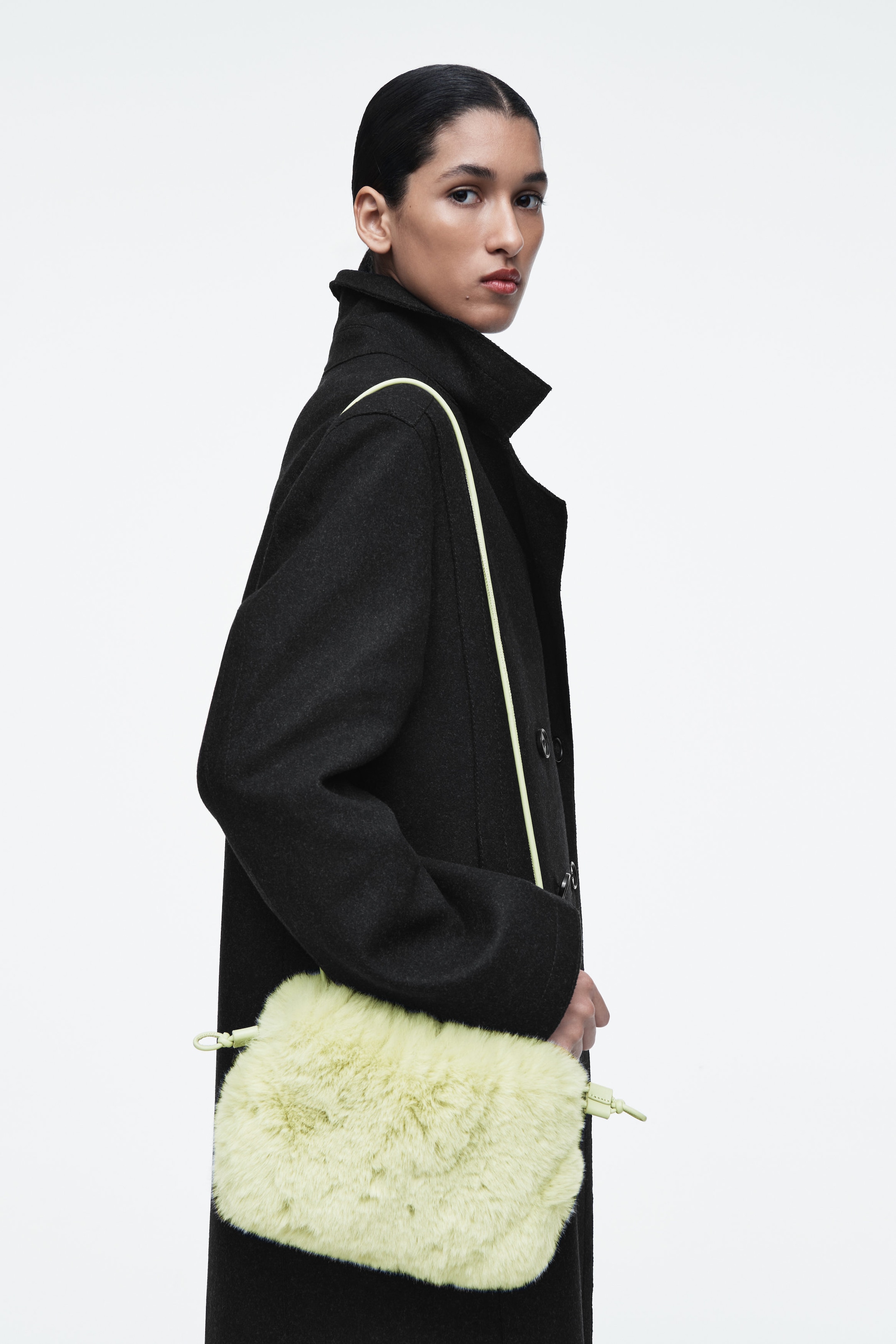 CAVATELLI MINI CLUTCH BAG FAUX FUR