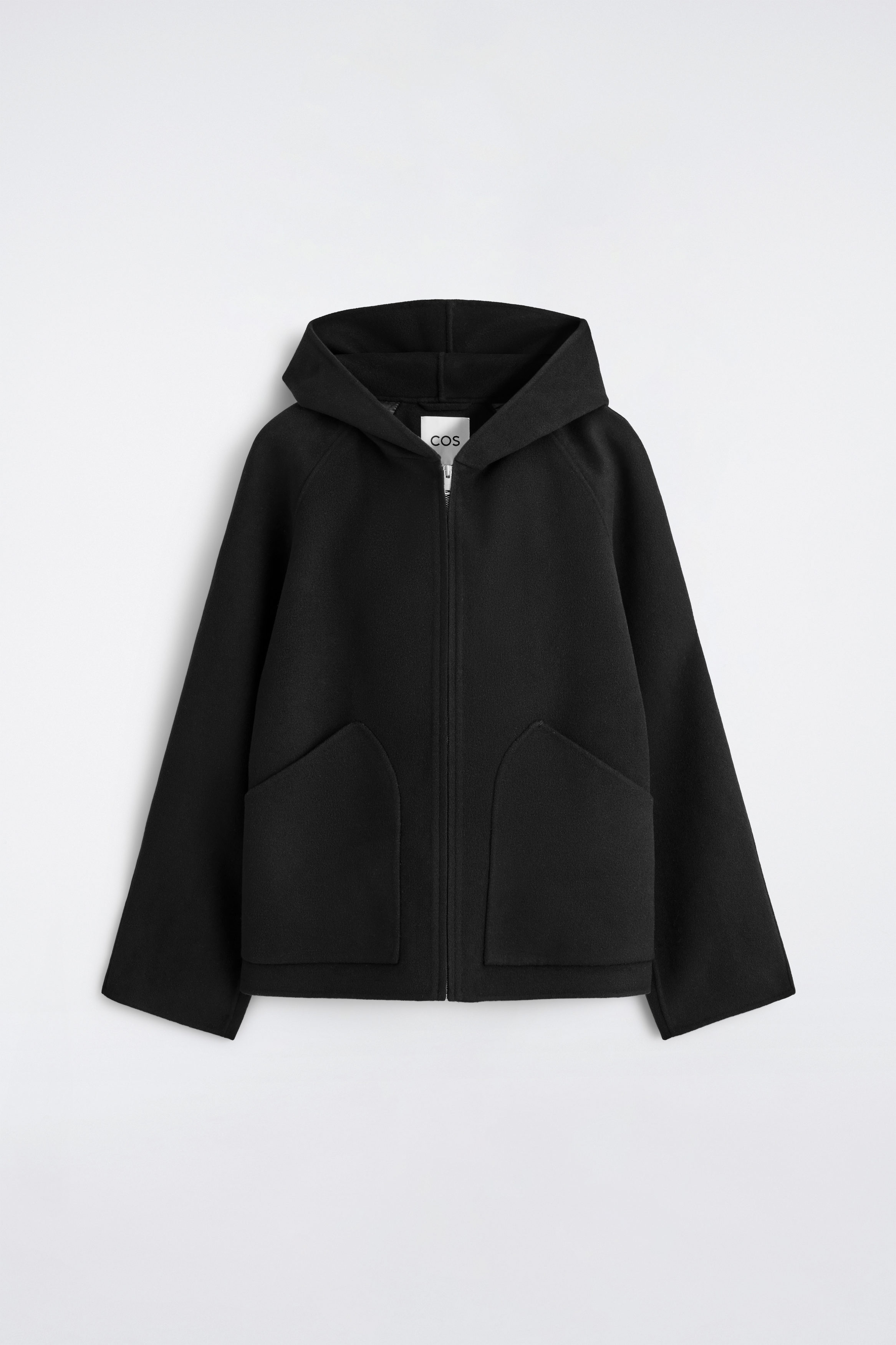 FELTED WOOL JACKET - DARK GREEN | COS