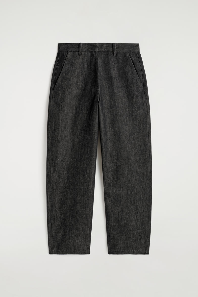 Relaxed-Fit Wide-Leg Denim Pants