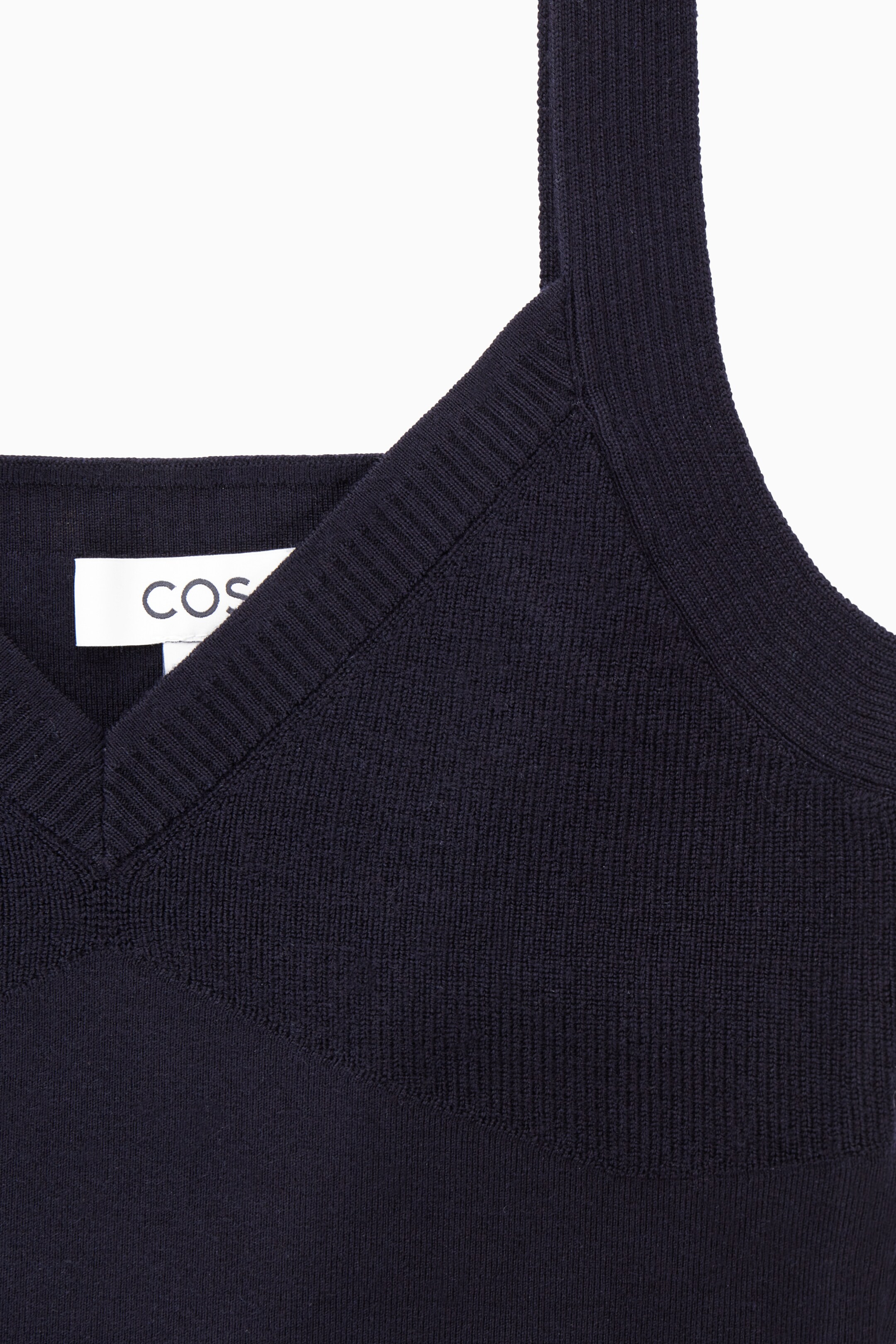 Ingrandisci l'immagine: KNITTED V-NECK BRALETTE - NAVY - DONNA | H&M CH 2
