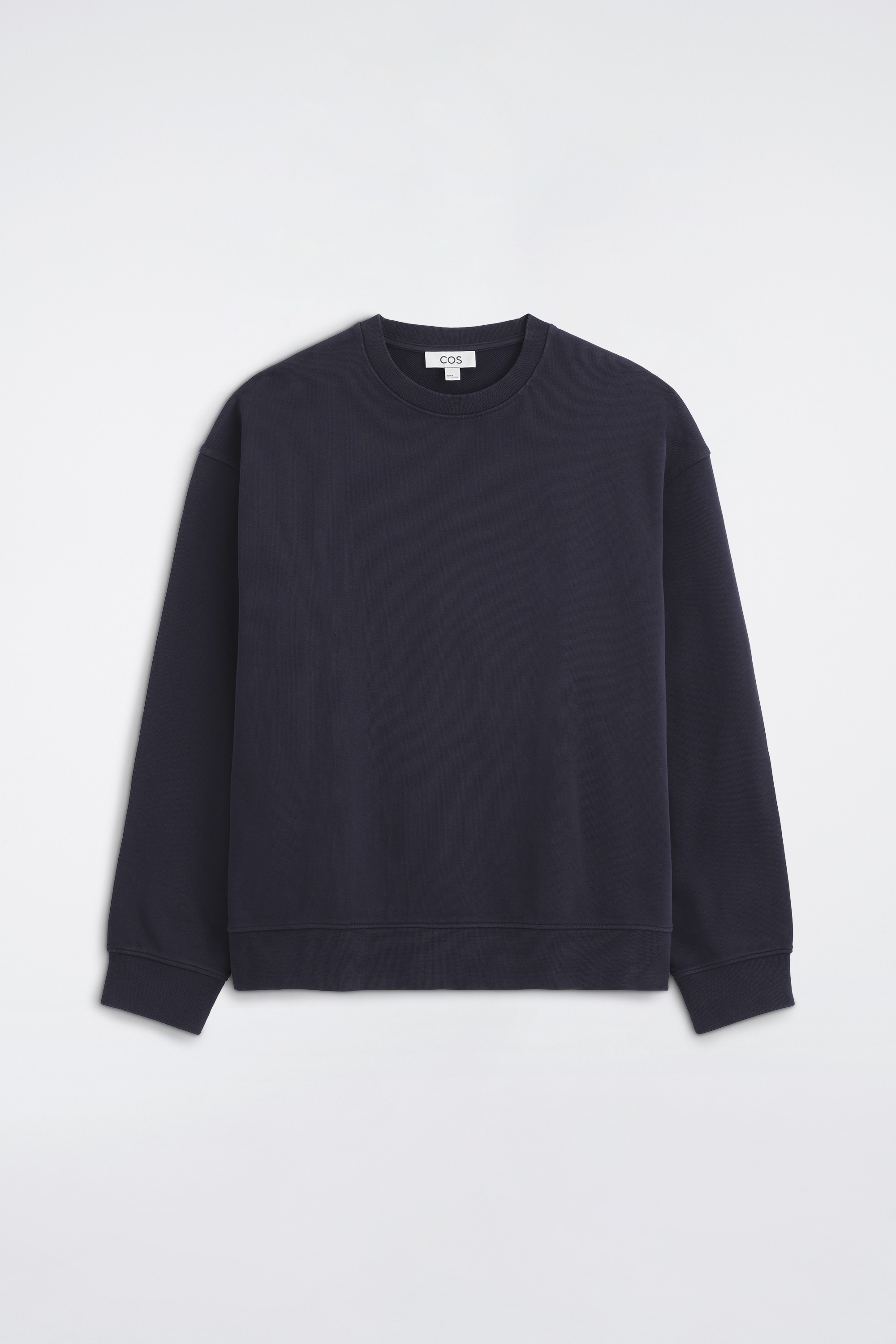 FELPA IN COTONE LAVATO - BLU NAVY/VERDE SCURO