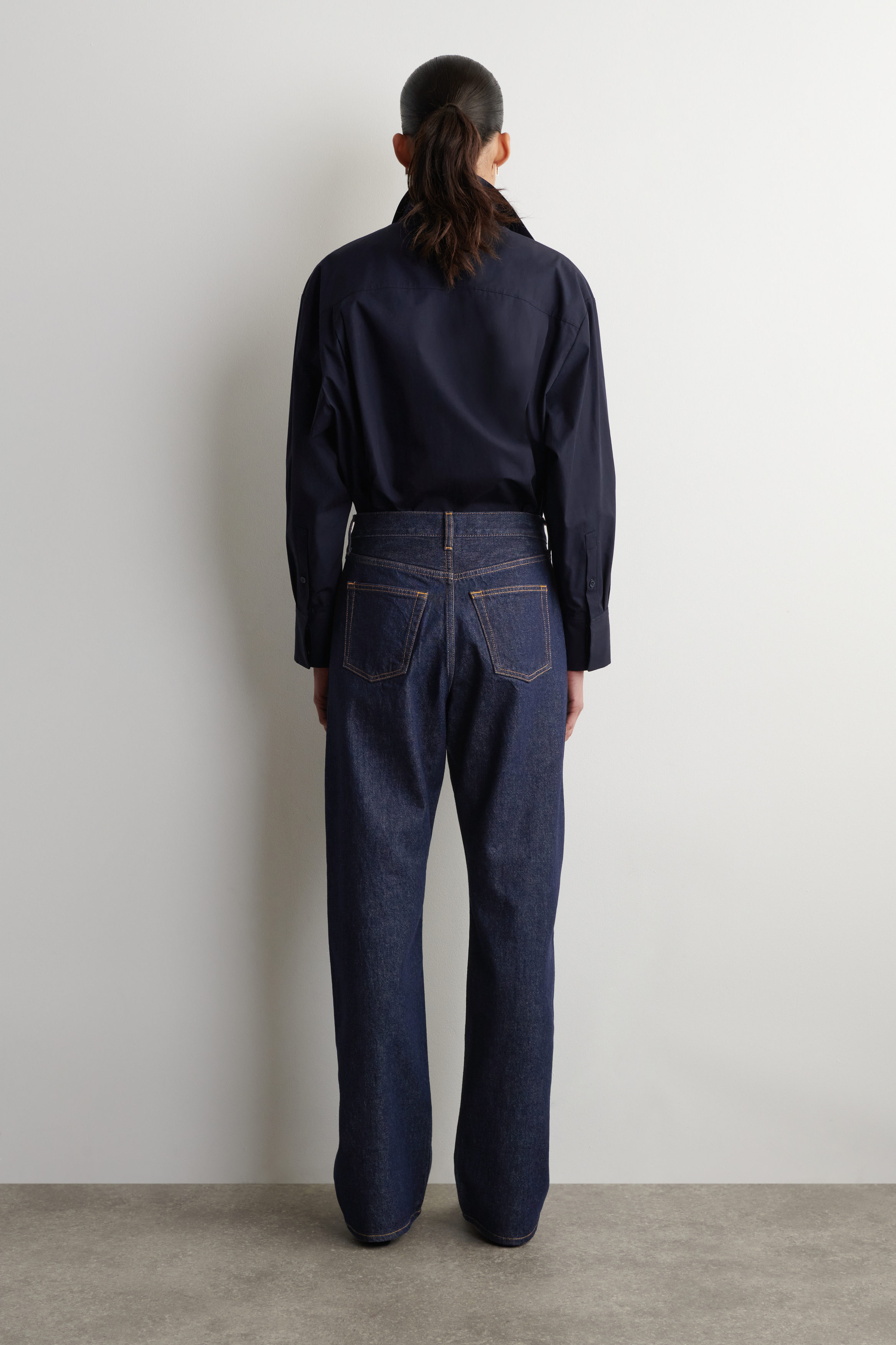 CHORD STRAIGHT-LEG JEANS - DARK INDIGO | COS US